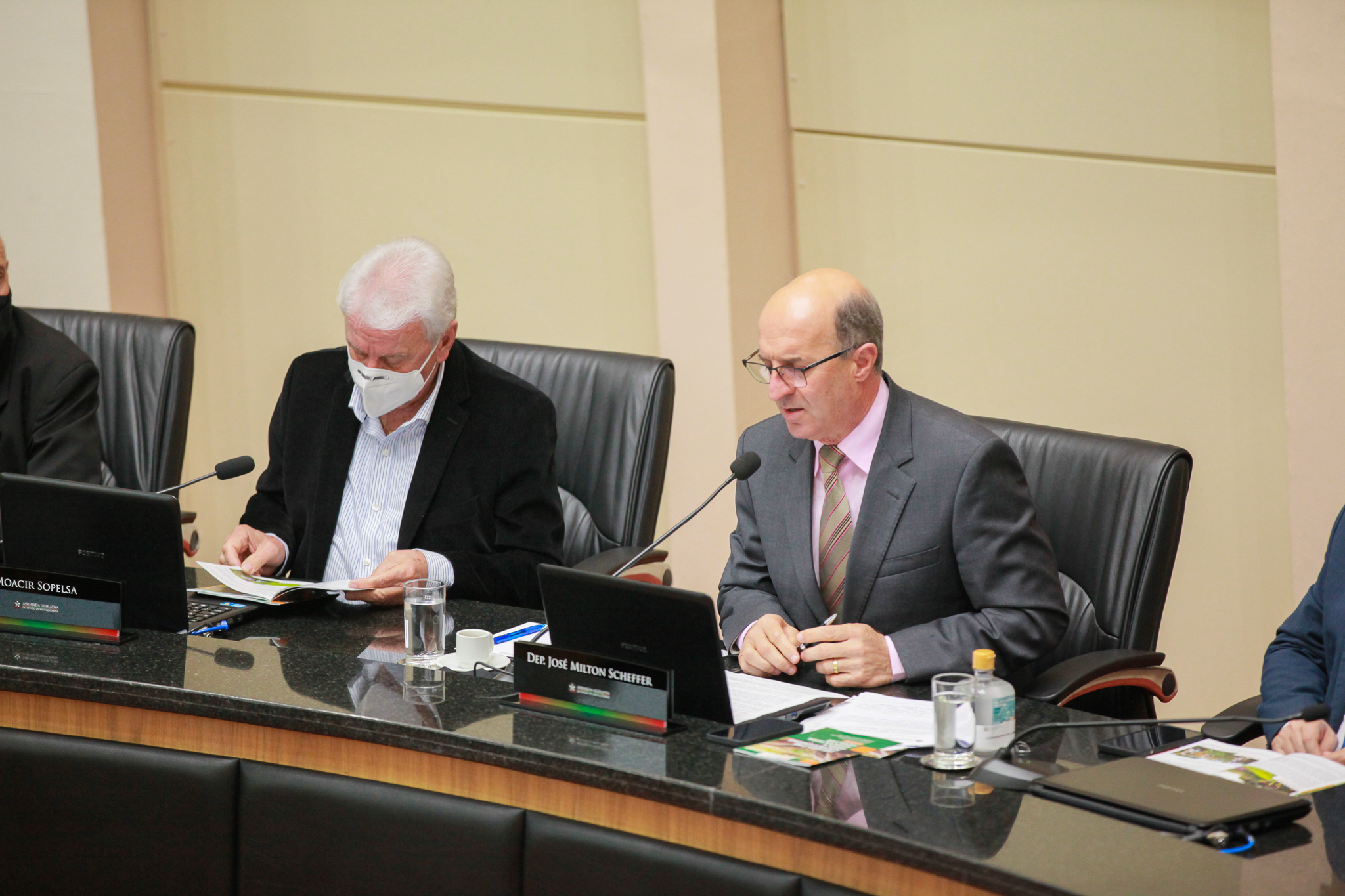 Deputado Moacir Sopelsa (MDB) - Deputado José Milton Scheffer (PP)