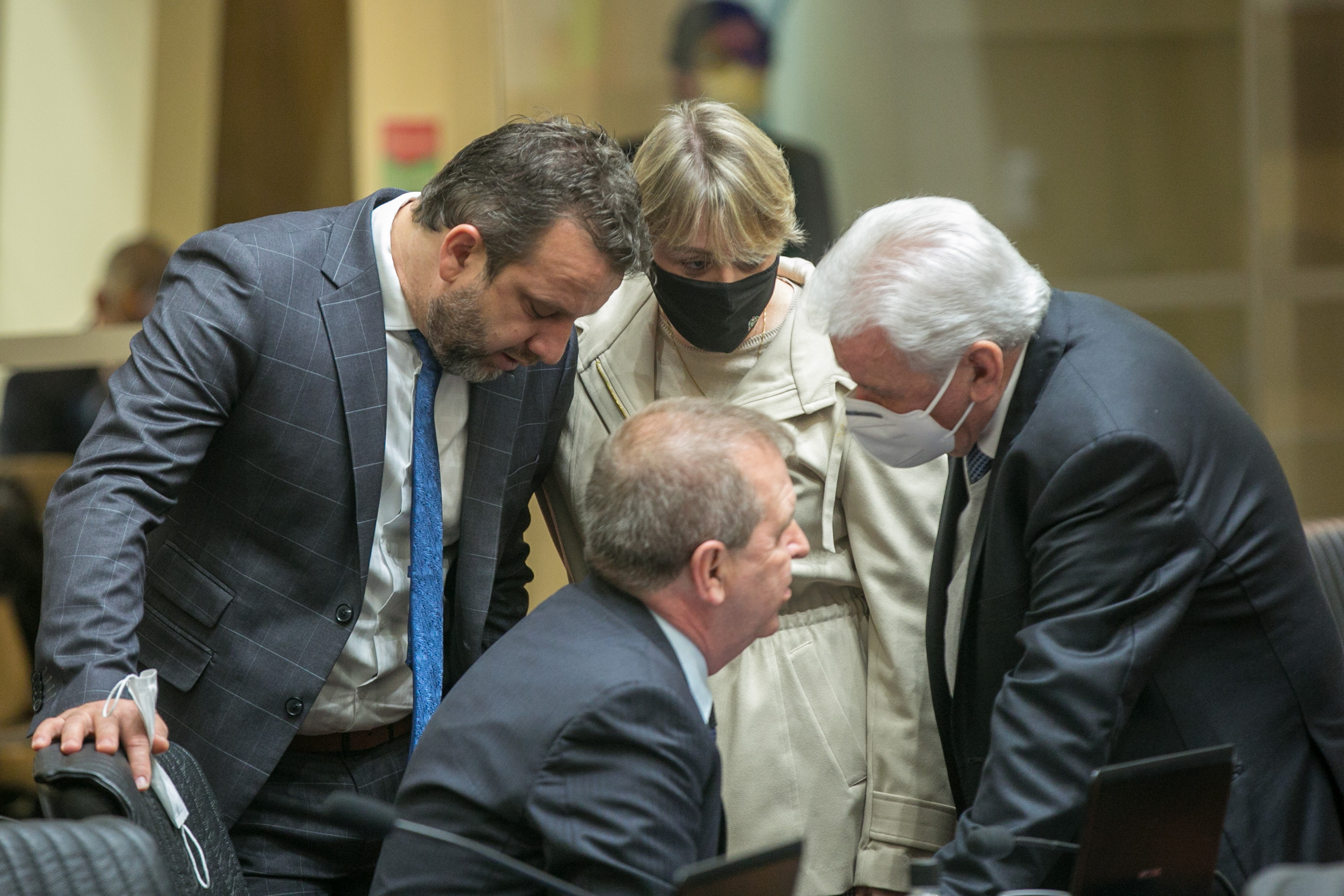 Deputado Maurício Eskudlark (PL), Deputado Jerry Comper (MDB), Deputada Luciane Carminatti (PT) e Deputado Moacir Sopelsa (MDB)