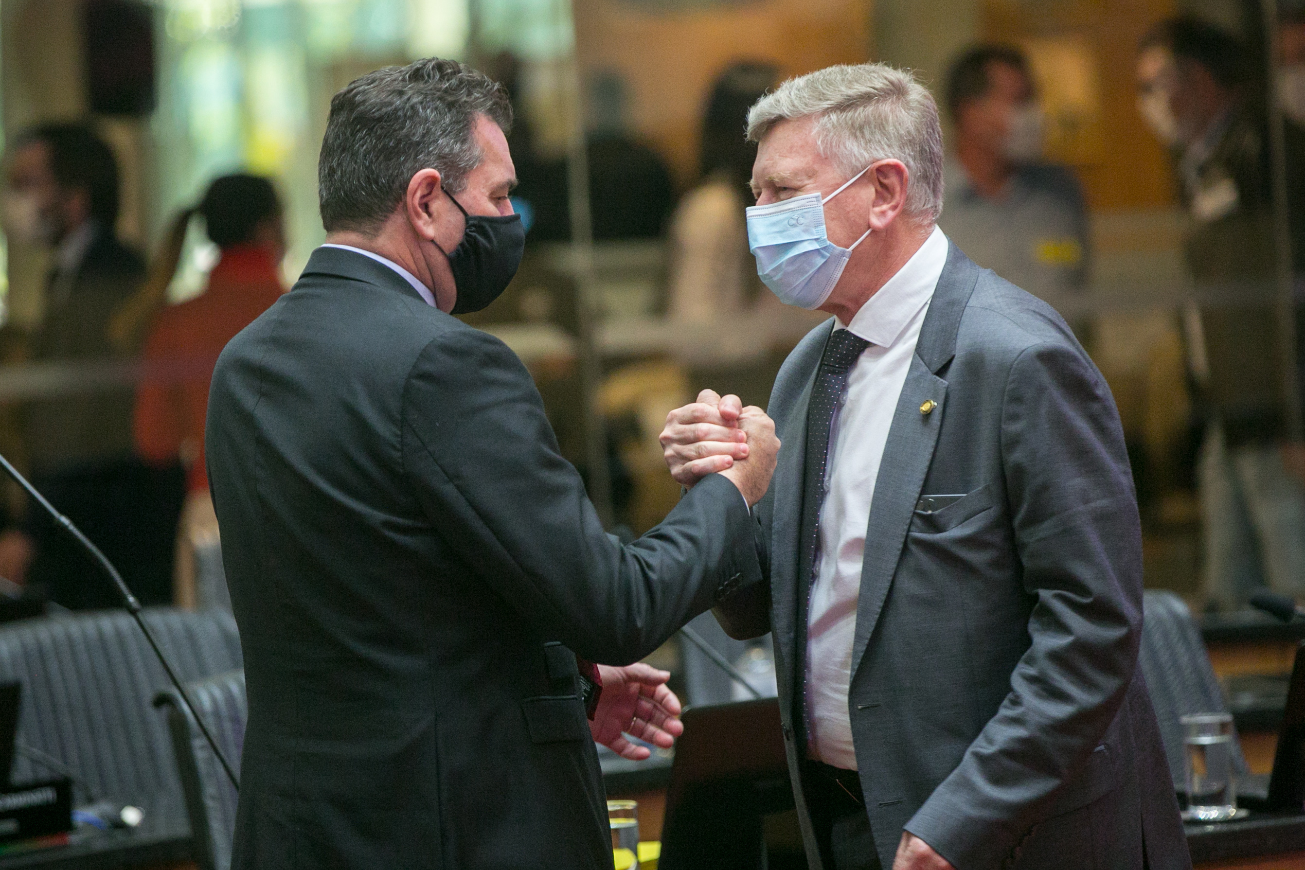 Deputado Valdir Cobalchini (MDB) e Deputado Milton Hobus (PSD)
