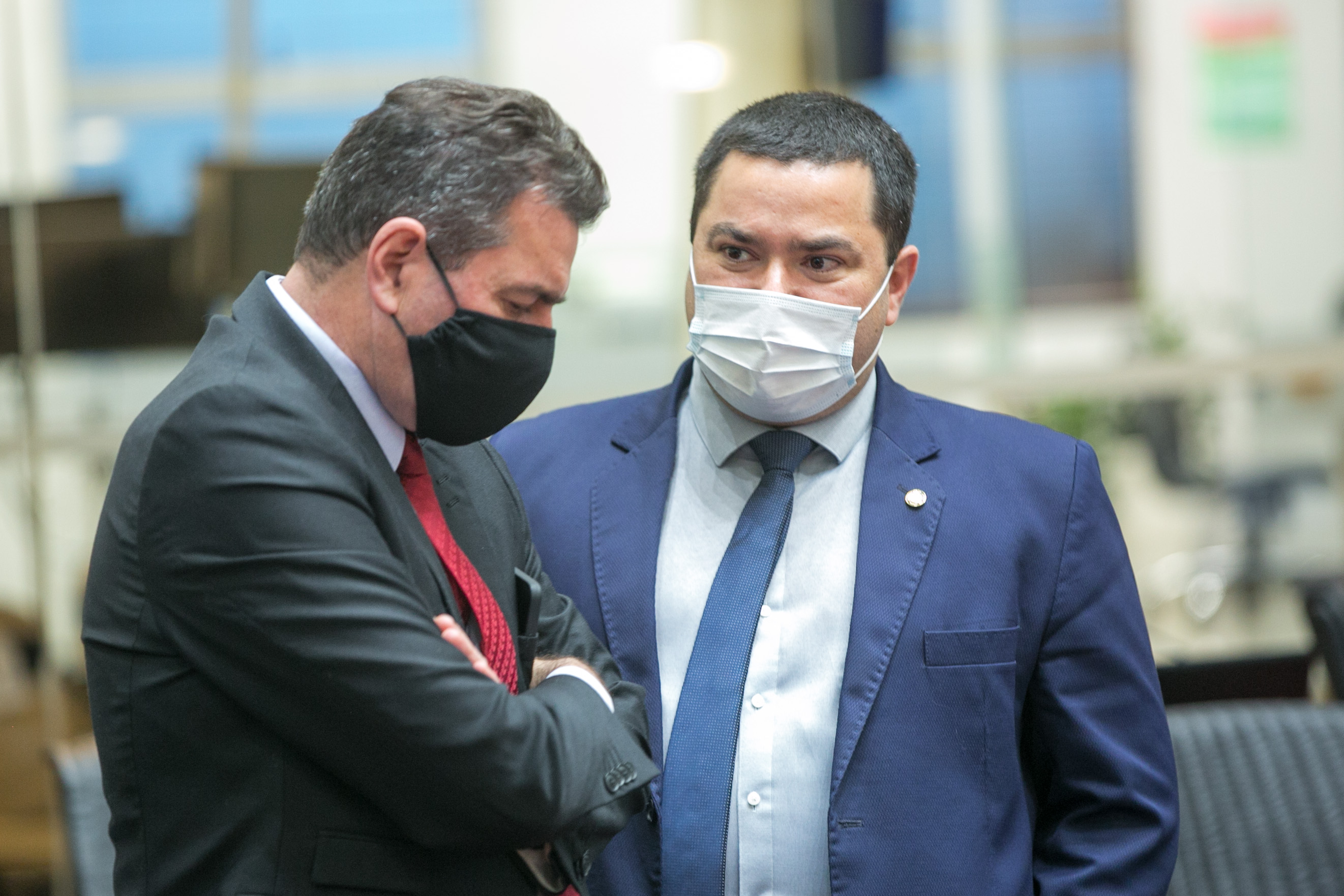 Deputado Valdir Cobalchini (MDB) e Deputado Ricardo Alba (PSL)
