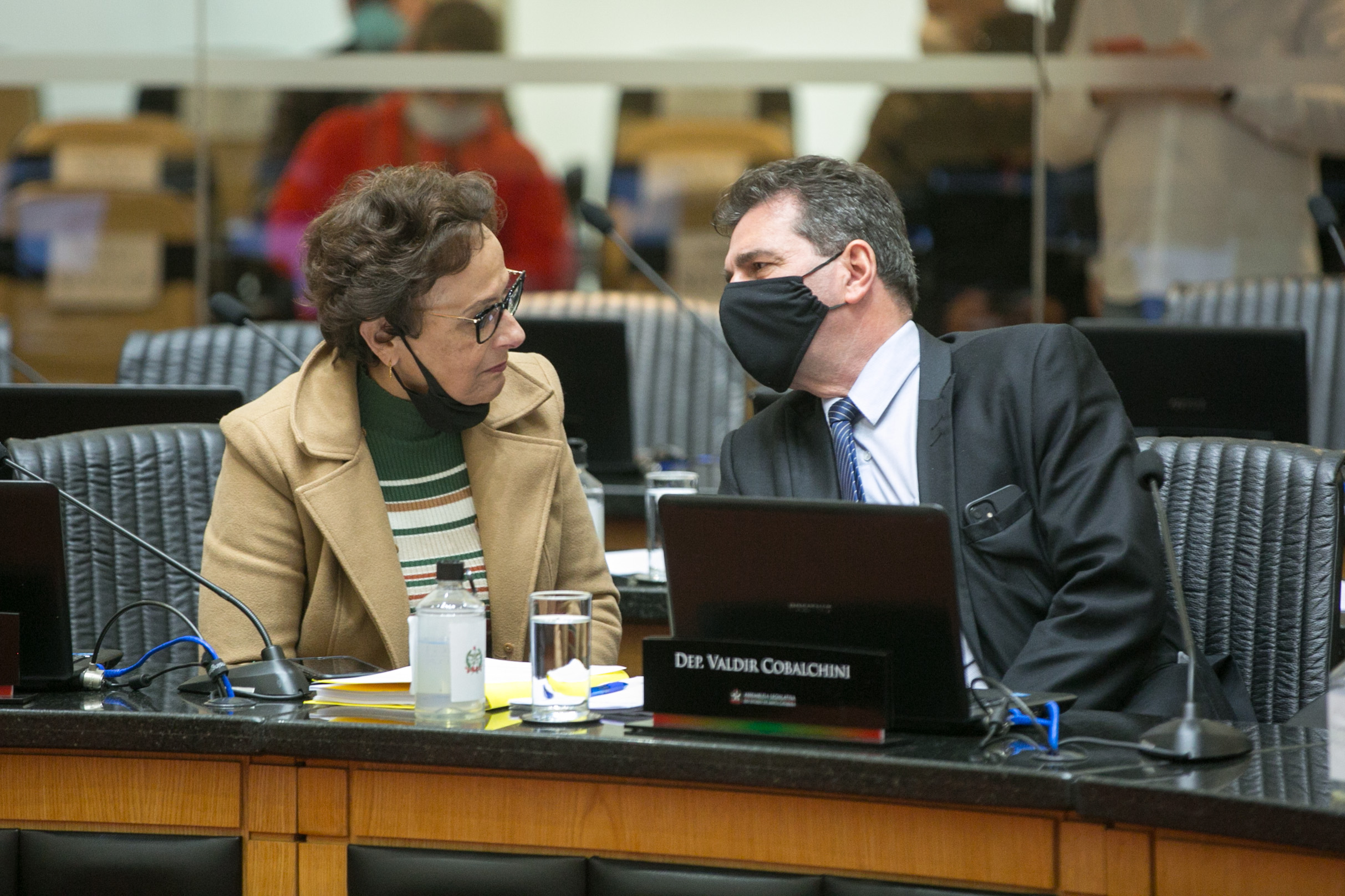 Deputada Dirce Heiderscheidt (MDB) e Deputado Valdir Cobalchini (MDB)