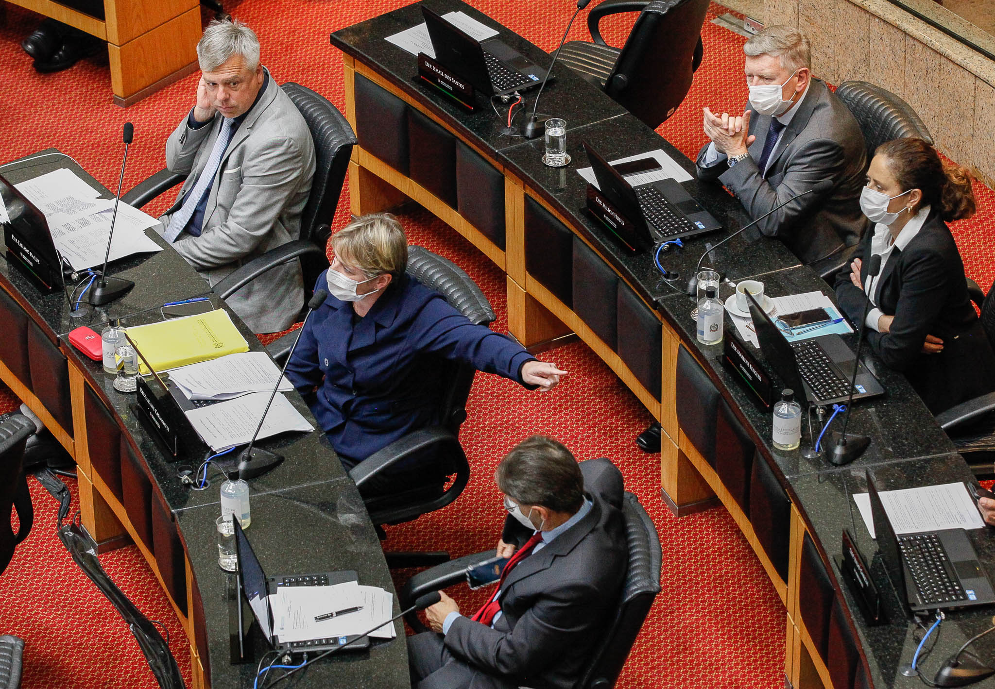 Deputado Fabiano da Luz (PT), Deputada Luciane Carminatti (PT), Deputado Neodi Saretta (PT)