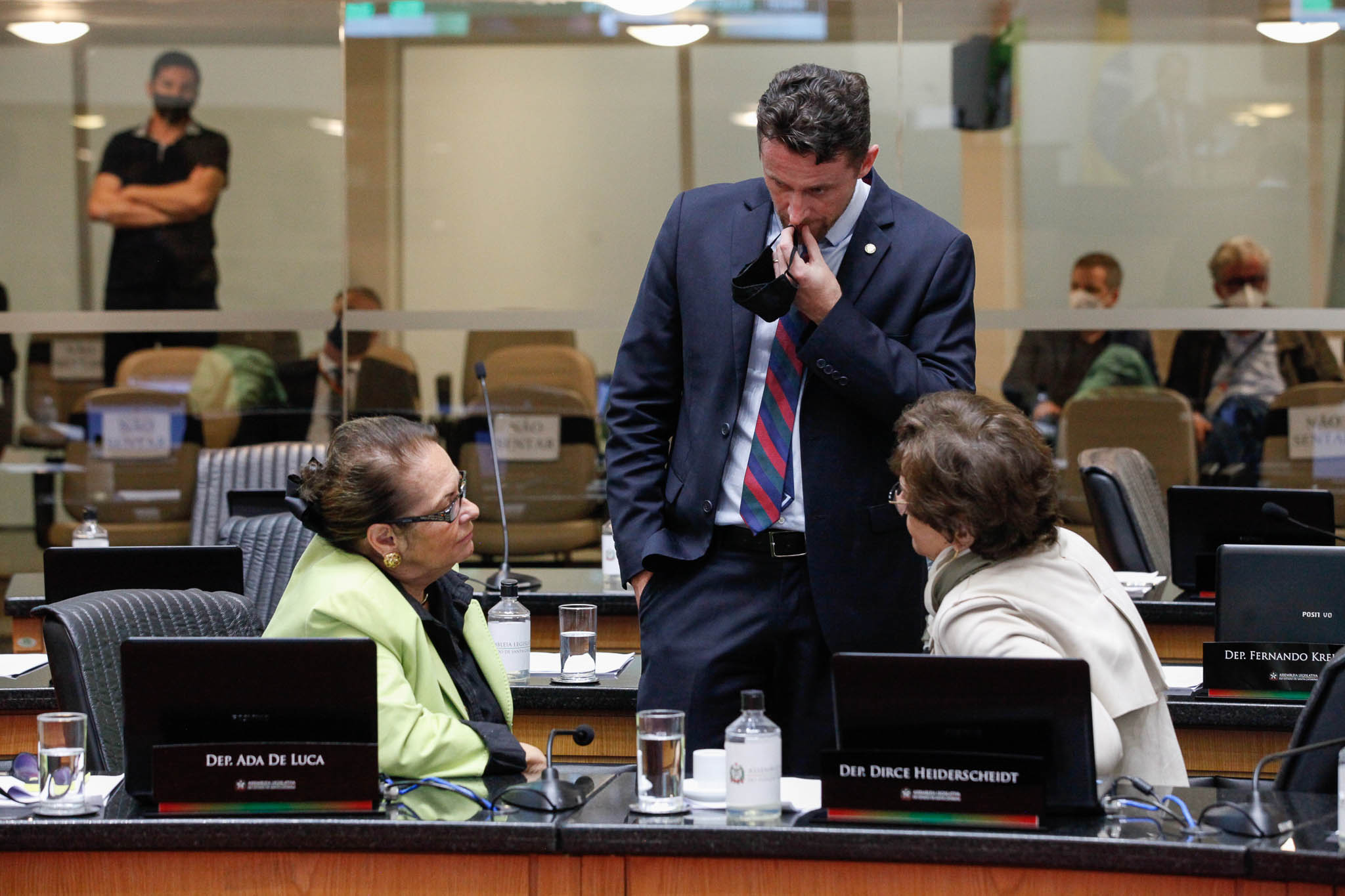 Deputada Ada Faraco de Luca (MDB), Deputado Fernando Krelling (MDB), Deputada Dirce Heiderscheidt (MDB)