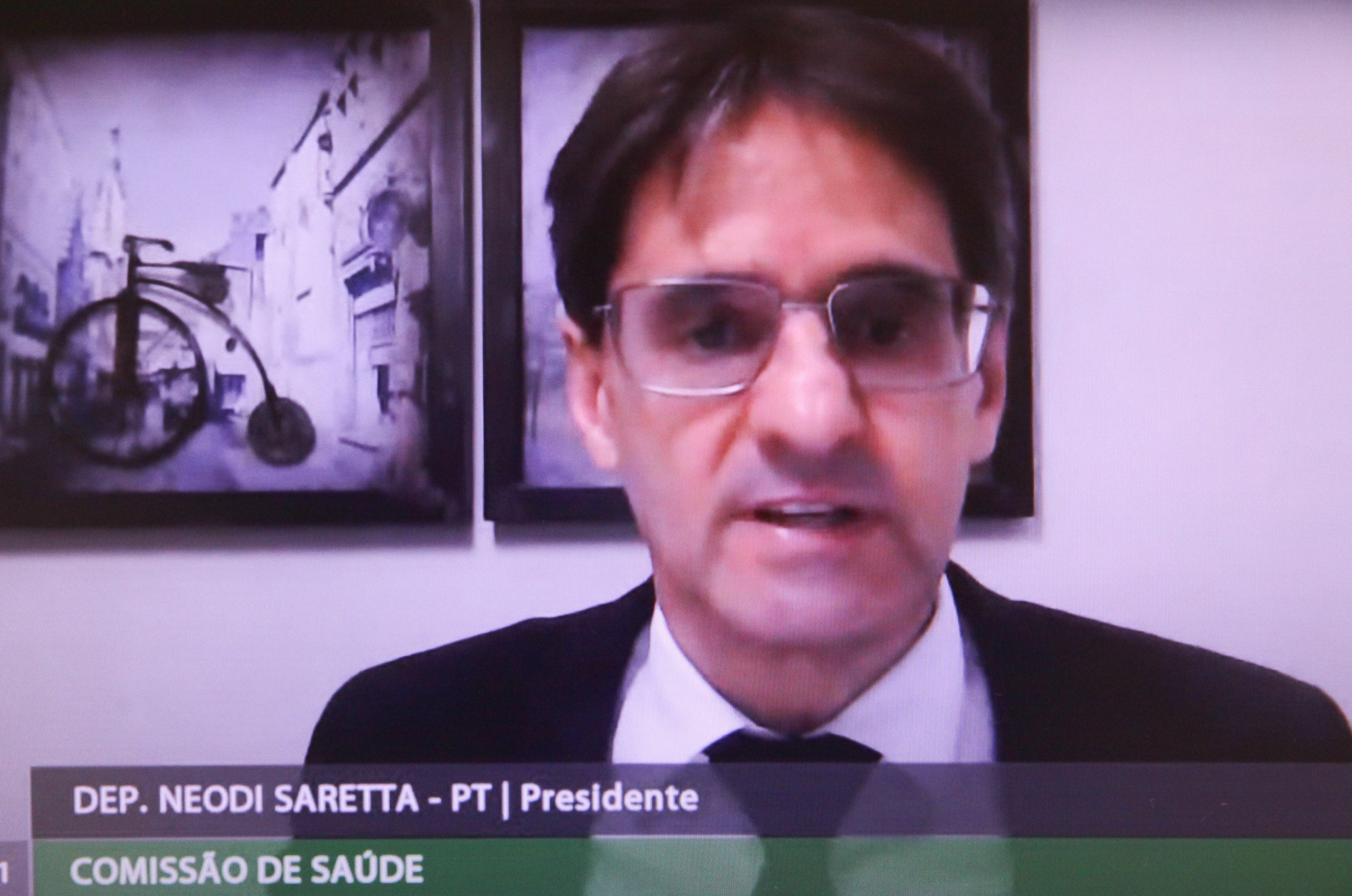Comissão de Saúde - Reunião e Audiência Pública sobre a Situação do COVID-19 em Santa Catarina - Deputado Neodi Saretta (PT)