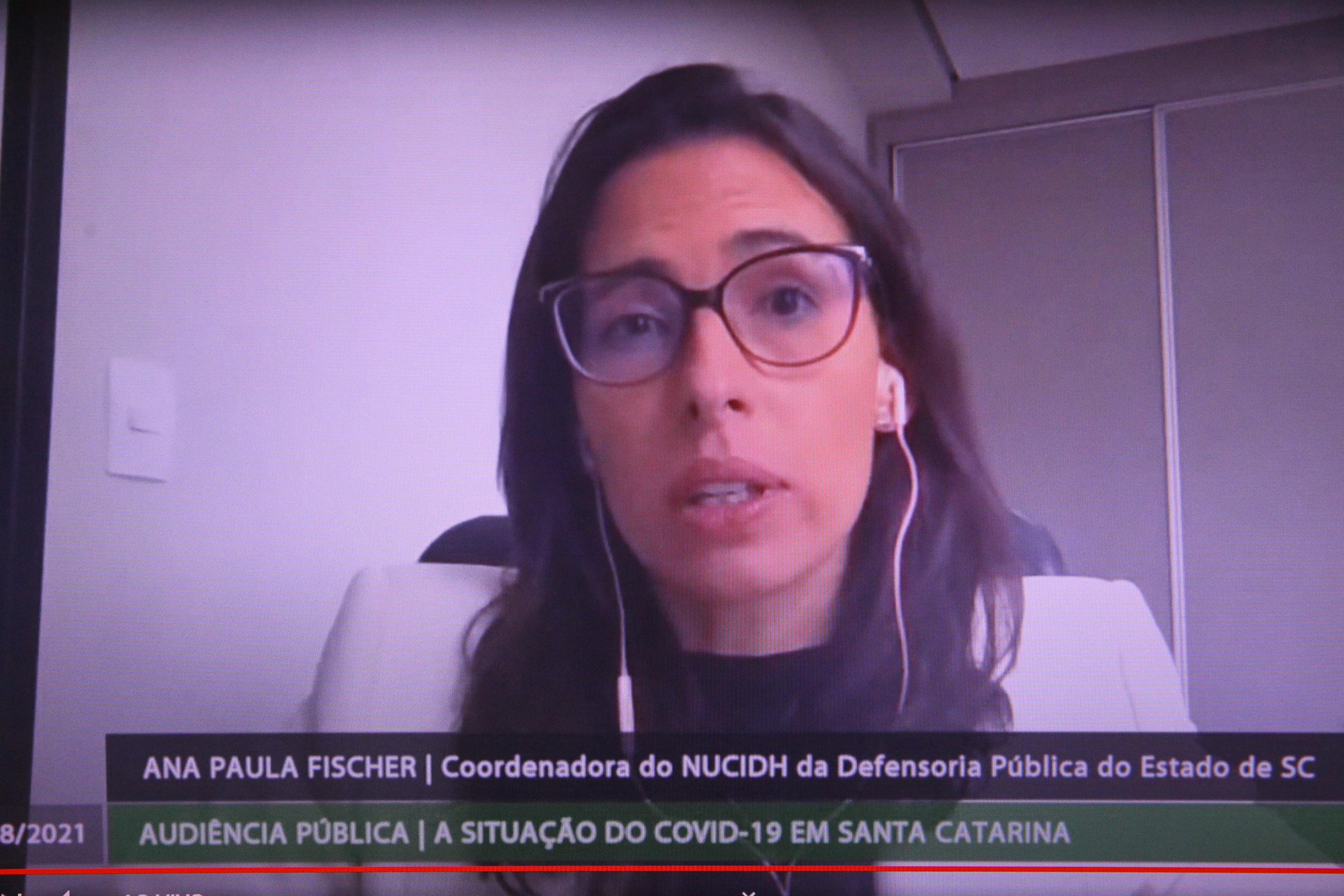 Comissão de Saúde - Reunião e Audiência Pública sobre a Situação do COVID-19 em Santa Catarina - Ana Paula Fischer