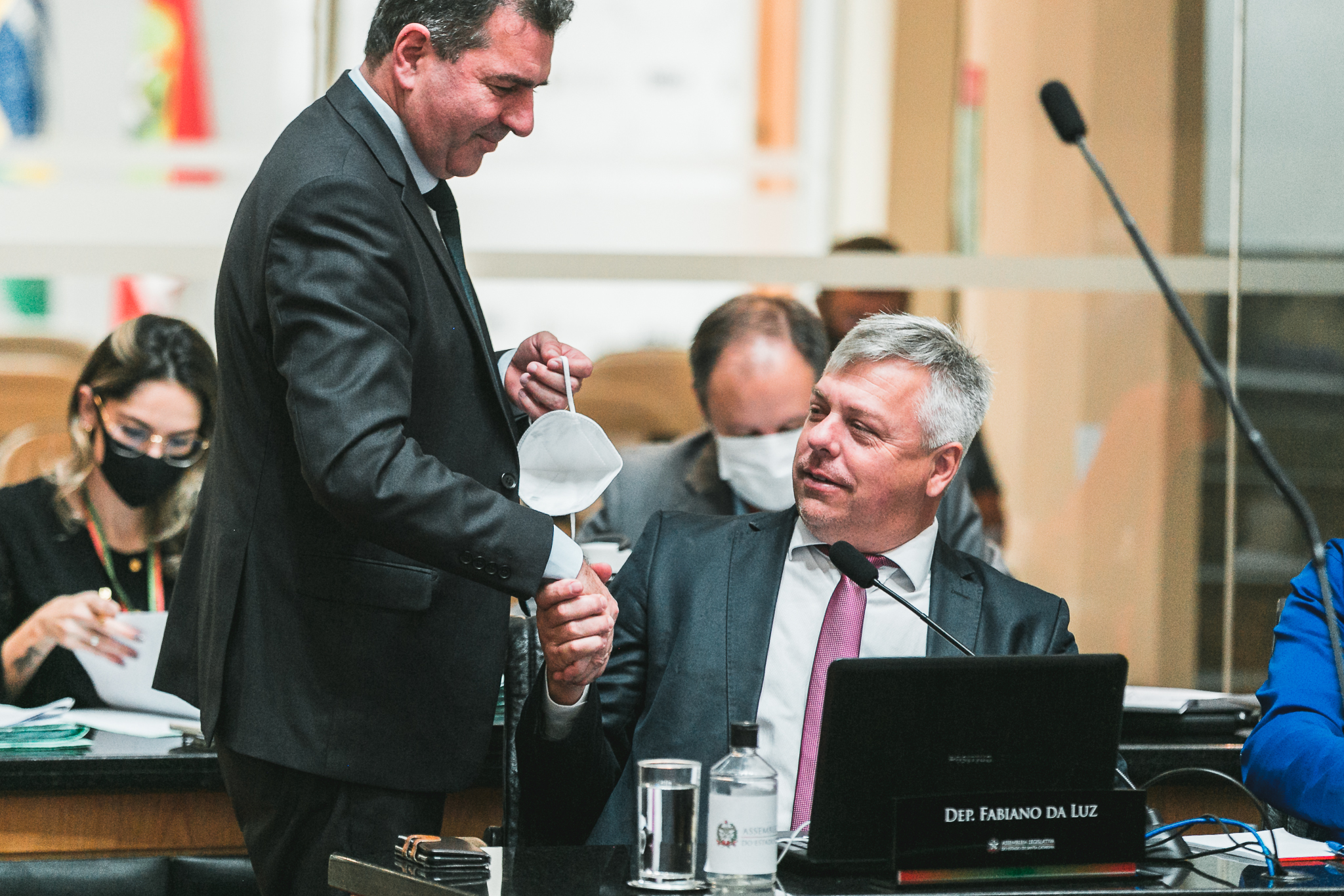 Deputado Valdir Cobalchini (MDB) - Deputado Fabiano da Luz (PT)