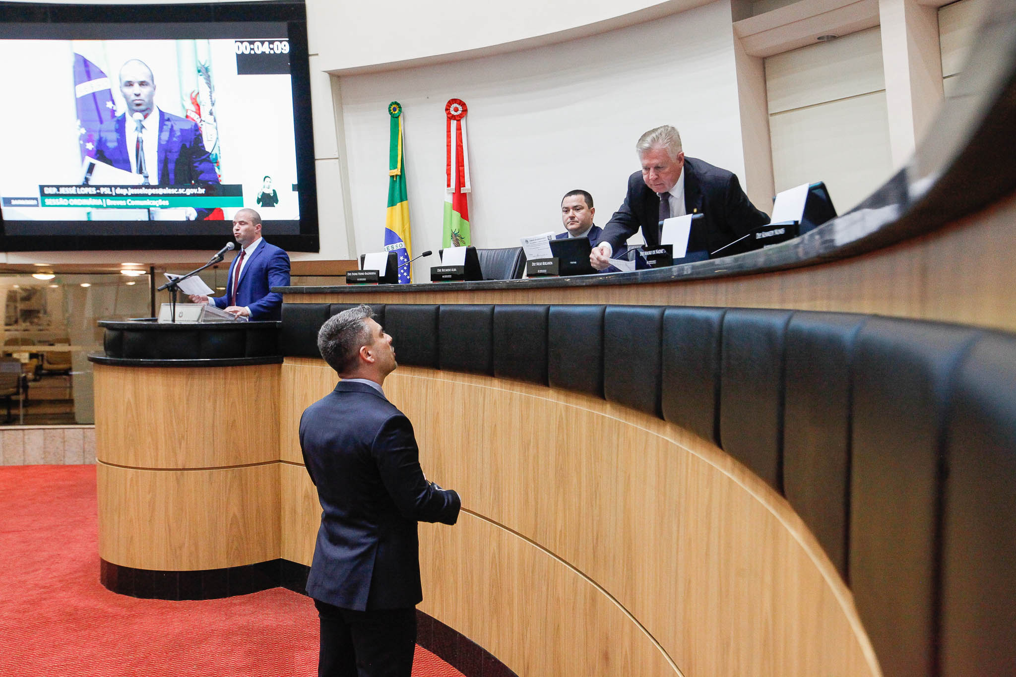 Deputado Bruno Souza (NOVO), Deputado Nilso Berlanda (PL)