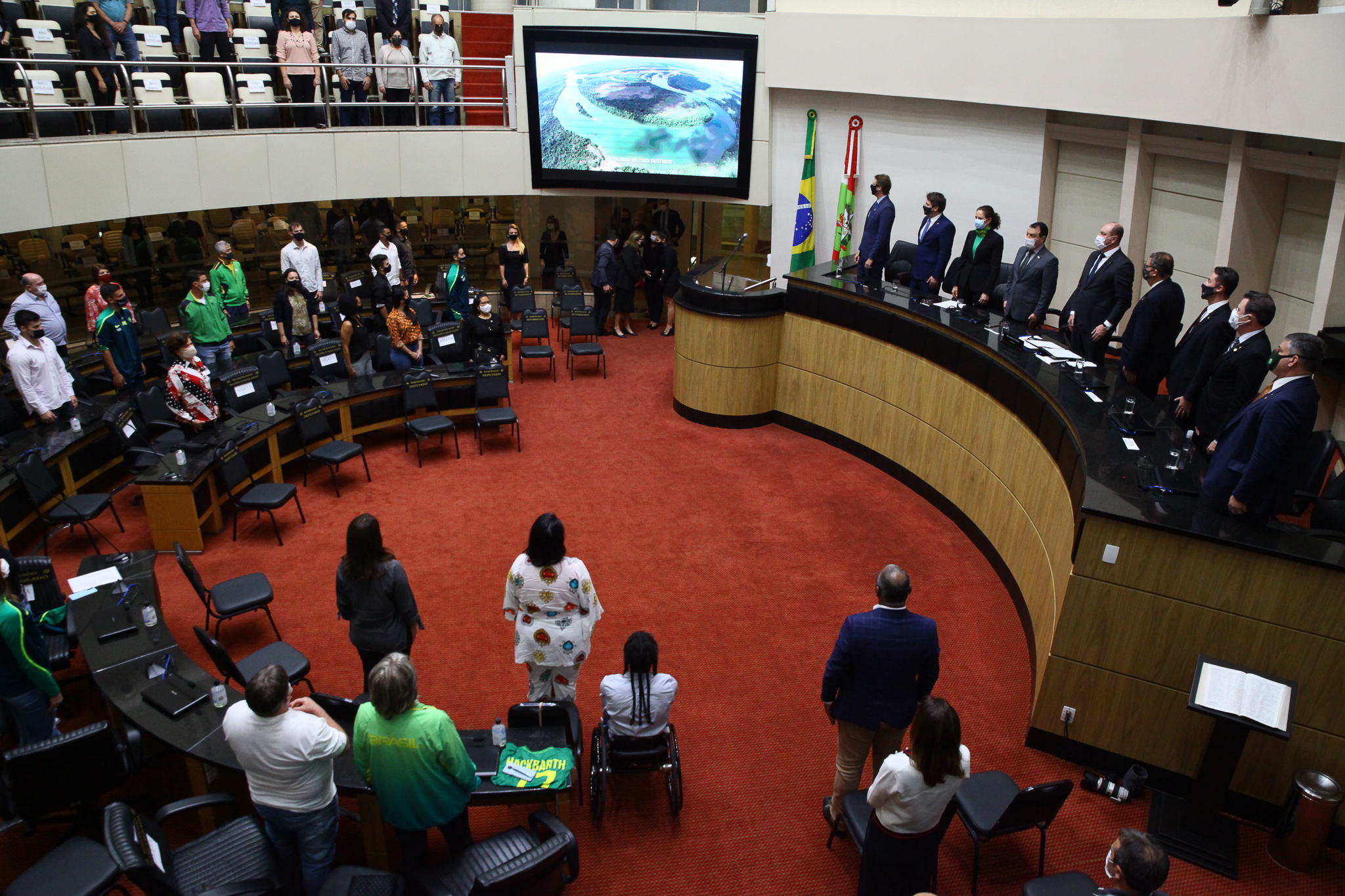 Sessão Especial em Homenagem aos Atletas Catarinenses que representaram o Brasil nas Olimpíadas e Paralímpiadas de Tóquio e no Campeonato Sul Americano de Atletismo Sub-20, no Peru.