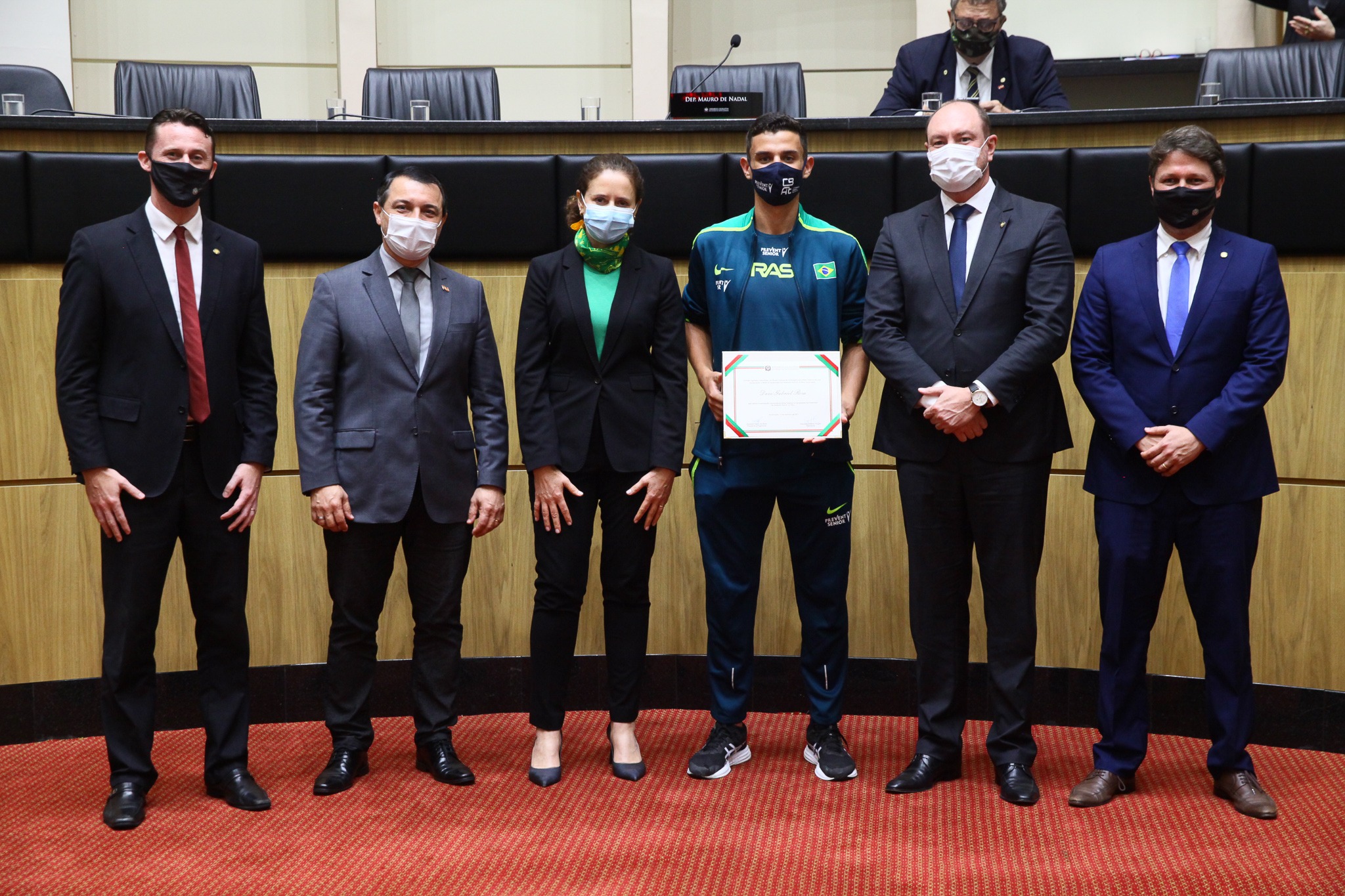 Sessão Especial em Homenagem aos Atletas Catarinenses que representaram o Brasil nas Olimpíadas e Paralímpiadas de Tóquio e no Campeonato Sul Americano de Atletismo Sub-20, no Peru.