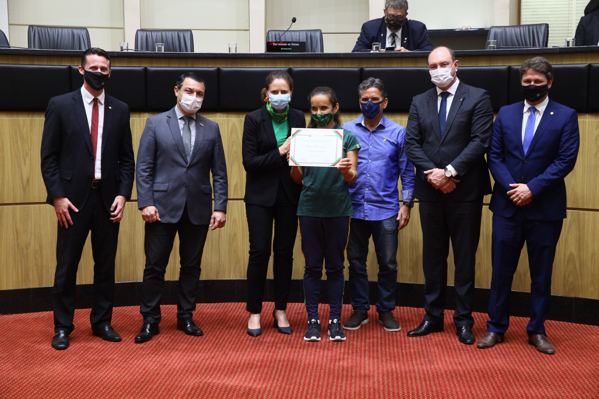 Sessão Especial em Homenagem aos Atletas Catarinenses que representaram o Brasil nas Olimpíadas e Paralímpiadas de Tóquio e no Campeonato Sul Americano de Atletismo Sub-20, no Peru.