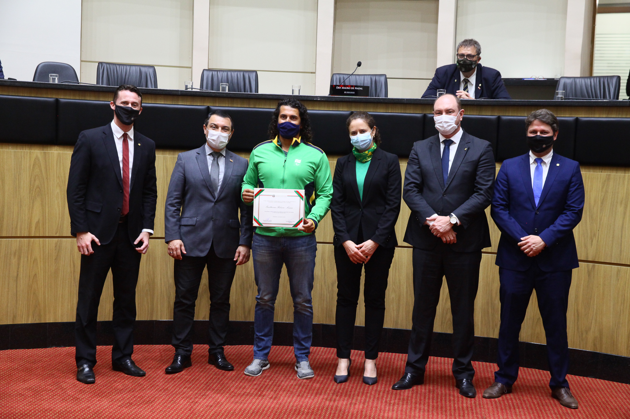 Sessão Especial em Homenagem aos Atletas Catarinenses que representaram o Brasil nas Olimpíadas e Paralímpiadas de Tóquio e no Campeonato Sul Americano de Atletismo Sub-20, no Peru.