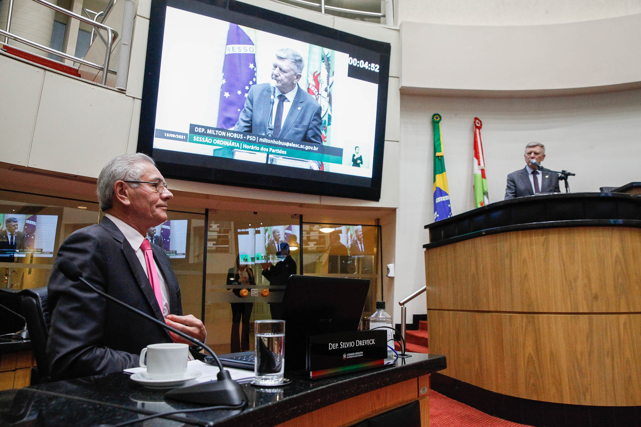 Deputado Silvio Dreveck (PP), Deputado Milton Hobus (PSD)