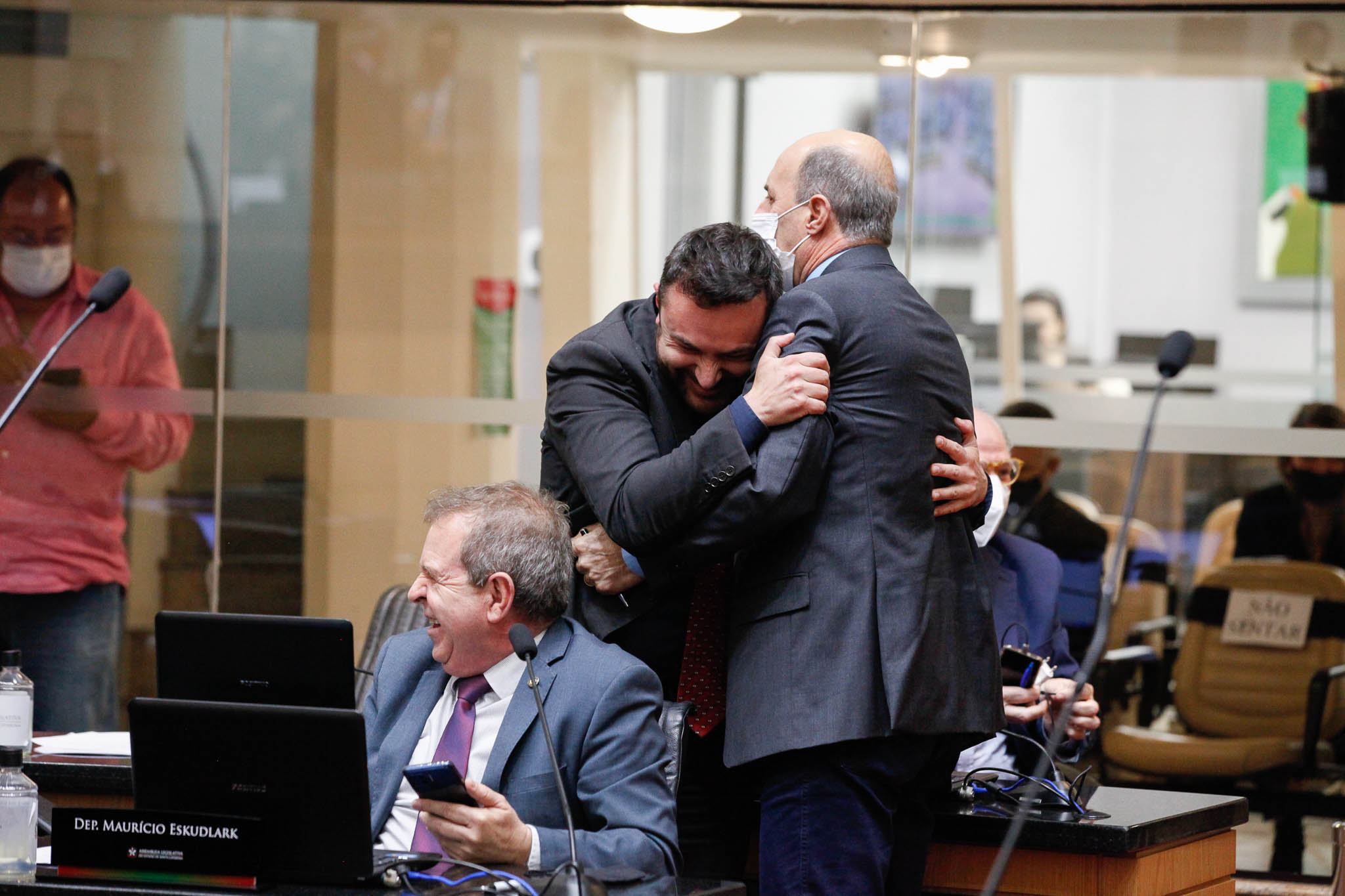 Deputado Maurício Eskudlark (PL), Deputado Marcius Machado (PL), Deputado Milton Scheffer (PP)