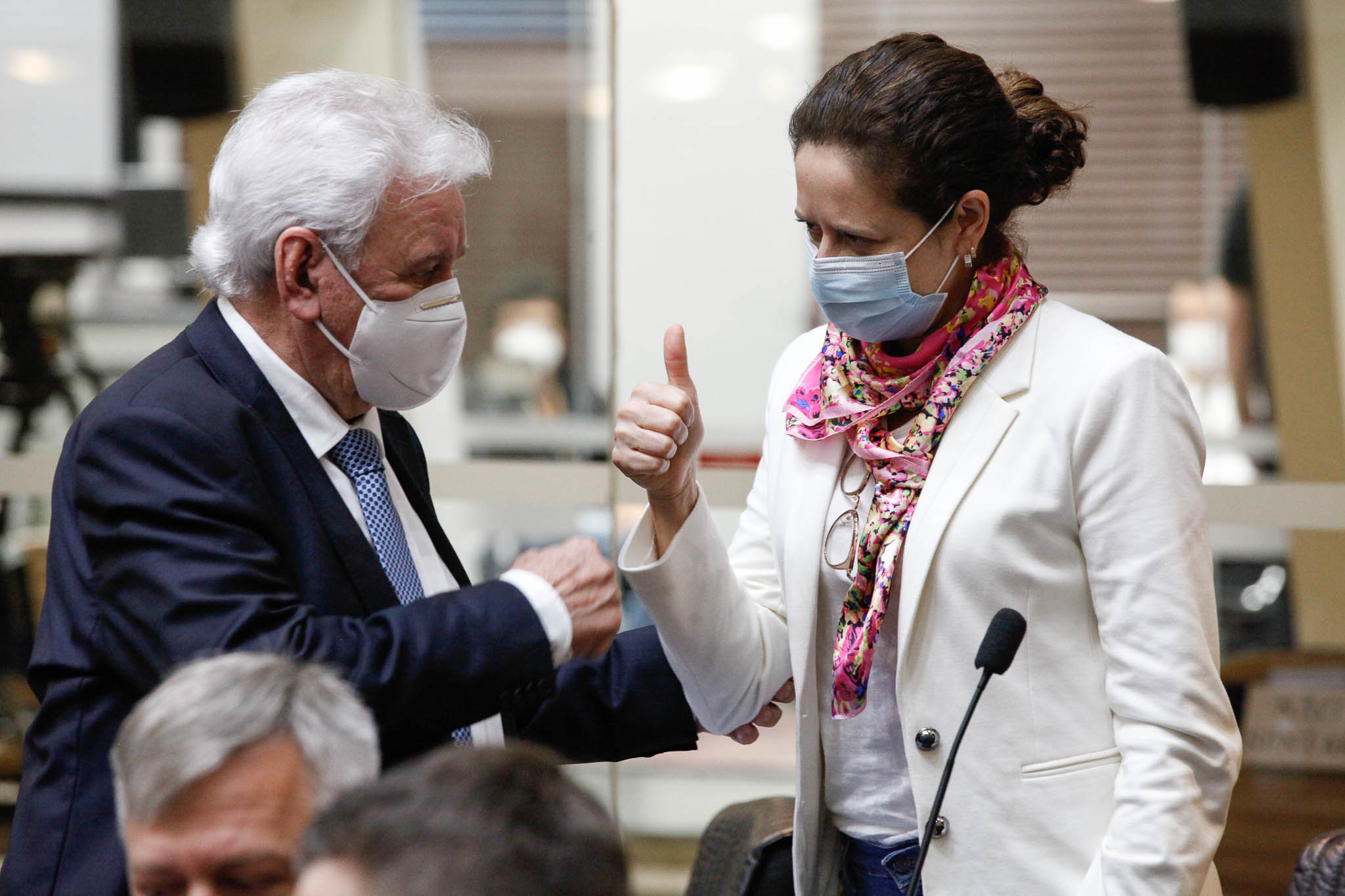 Deputado Moacir Sopelsa (MDB), Deputada Marlene Fengler (PSD)