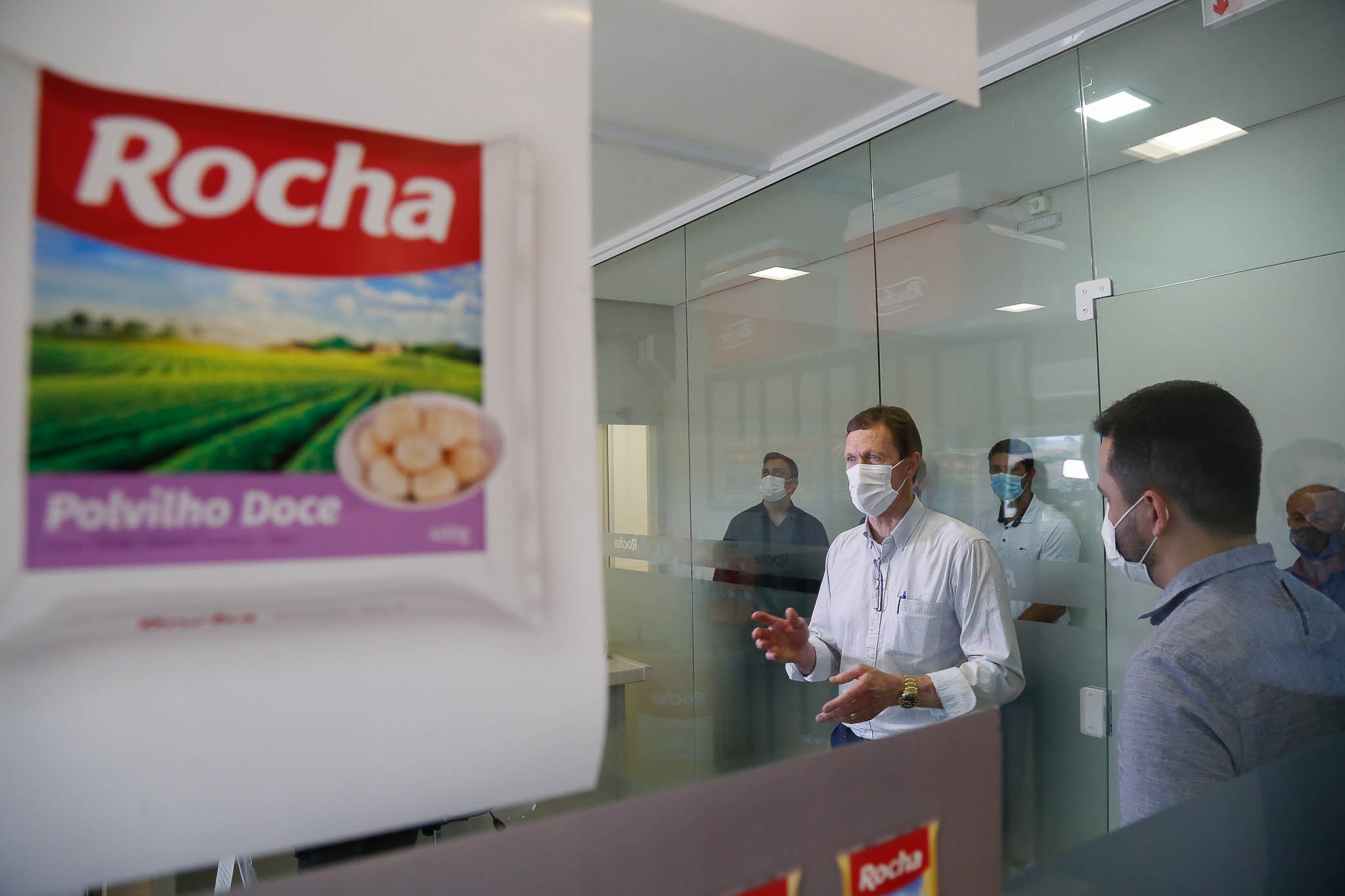 Deputado Volnei Weber (MDB) visita a empresa Rocha Alimentos