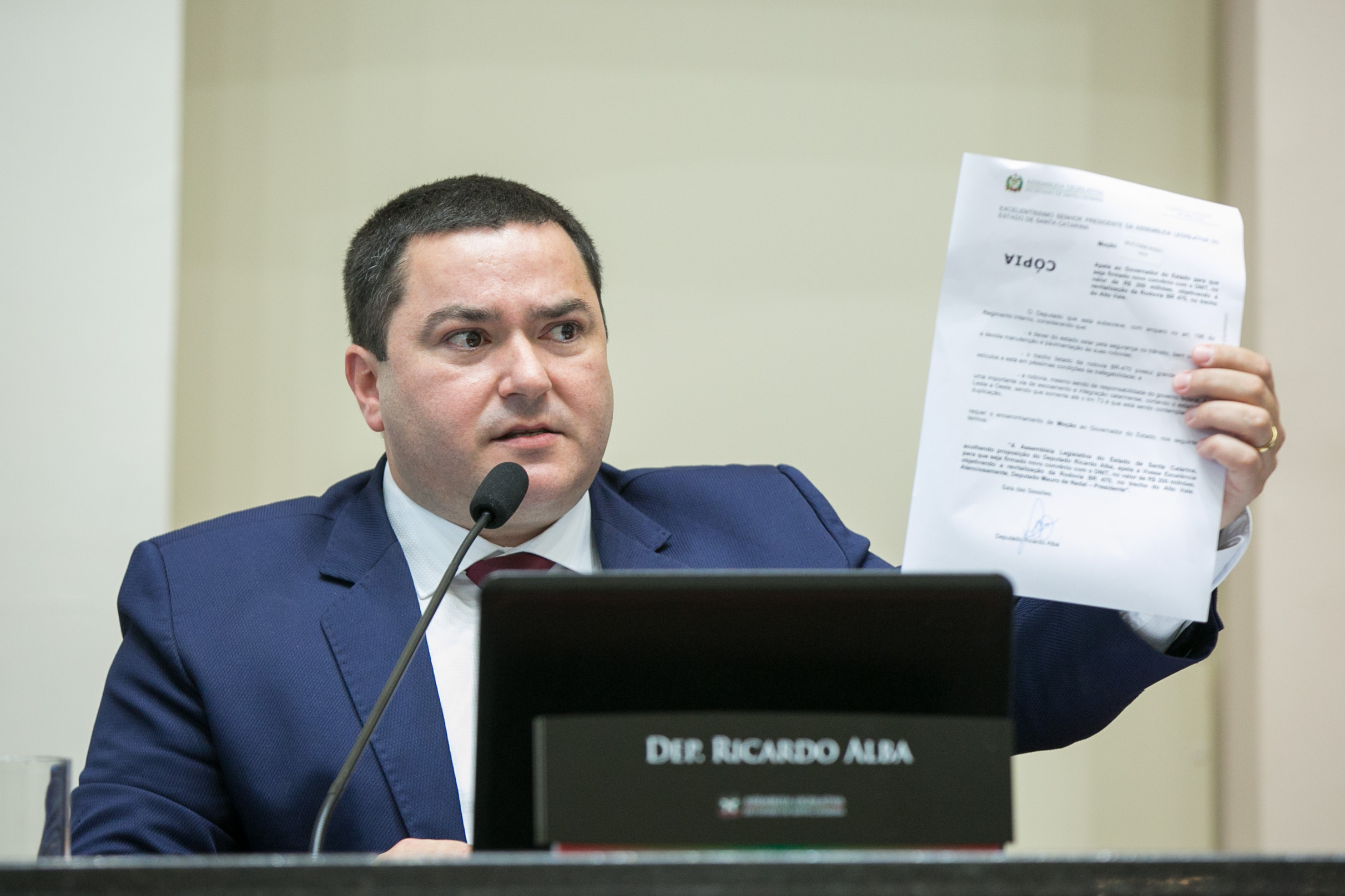 Deputado Ricardo Alba (PSL)