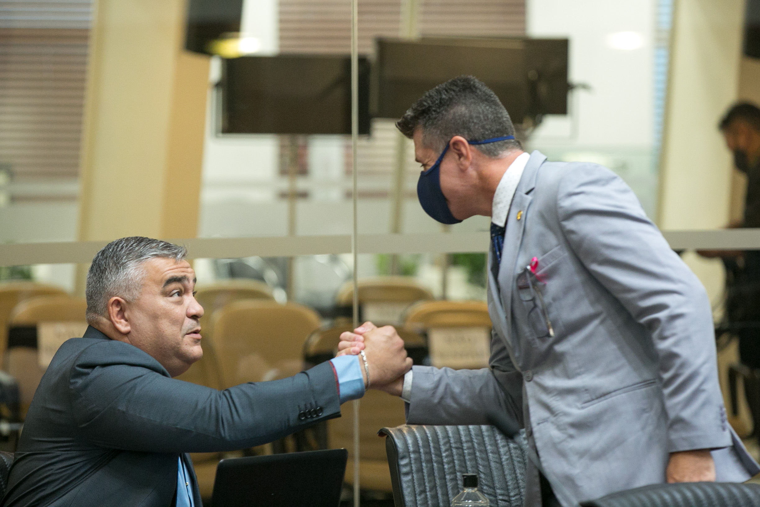 Deputado Sargento Lima (PL) e Deputado Rudinei Floriano (PSL)