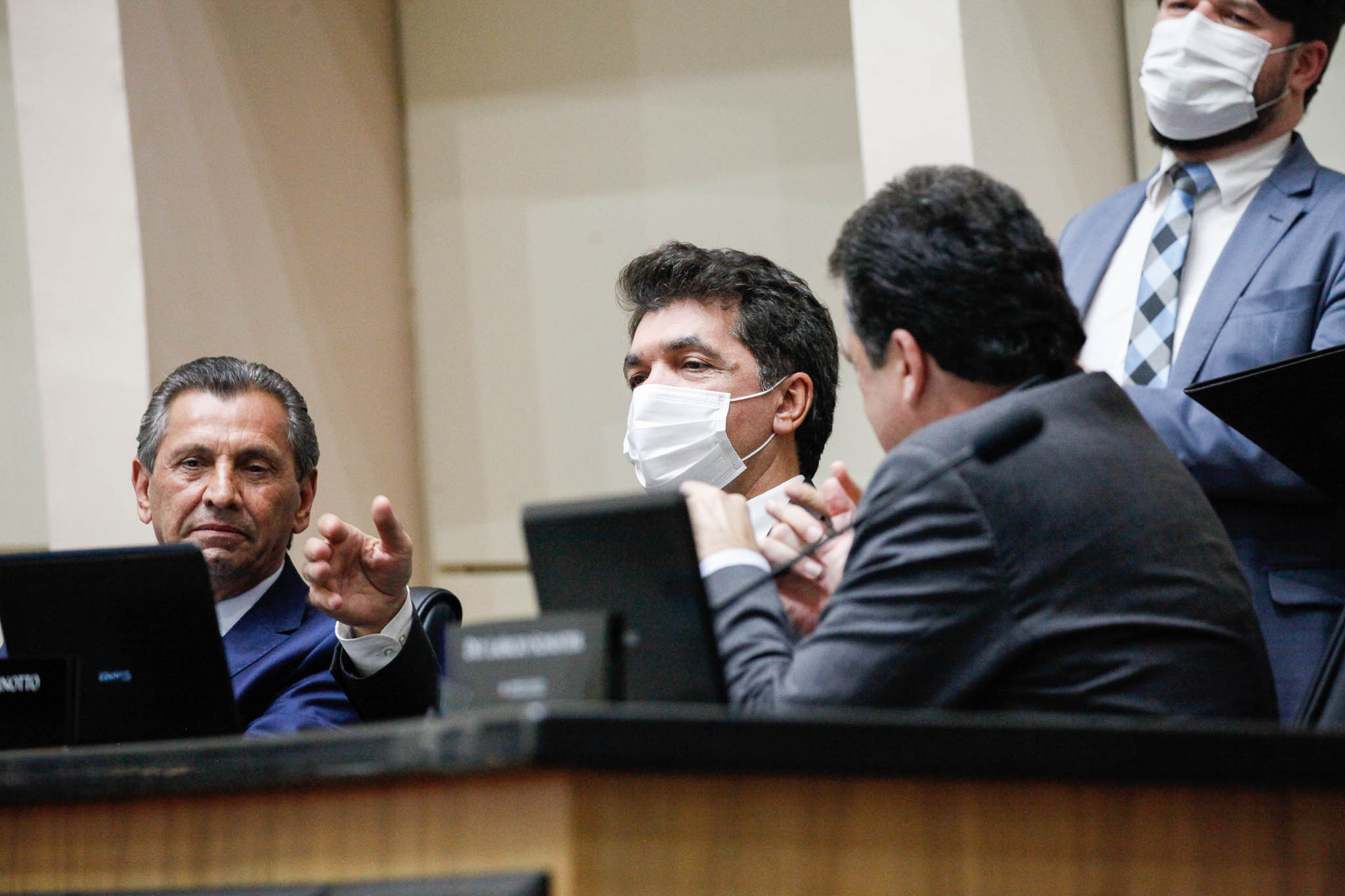 Deputado Júlio Garcia (PSD), Clésio Salvaro, prefeito de Criciúma