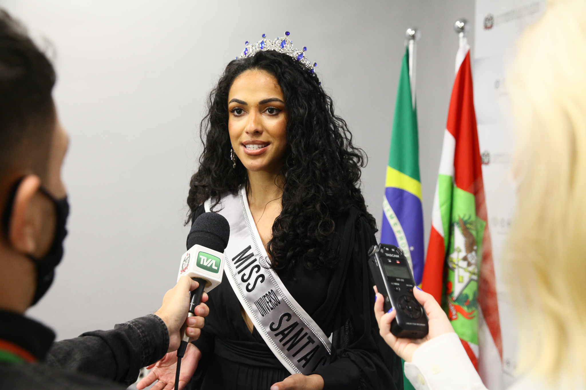 Visita da Miss Santa Catarina - Bruna Valim