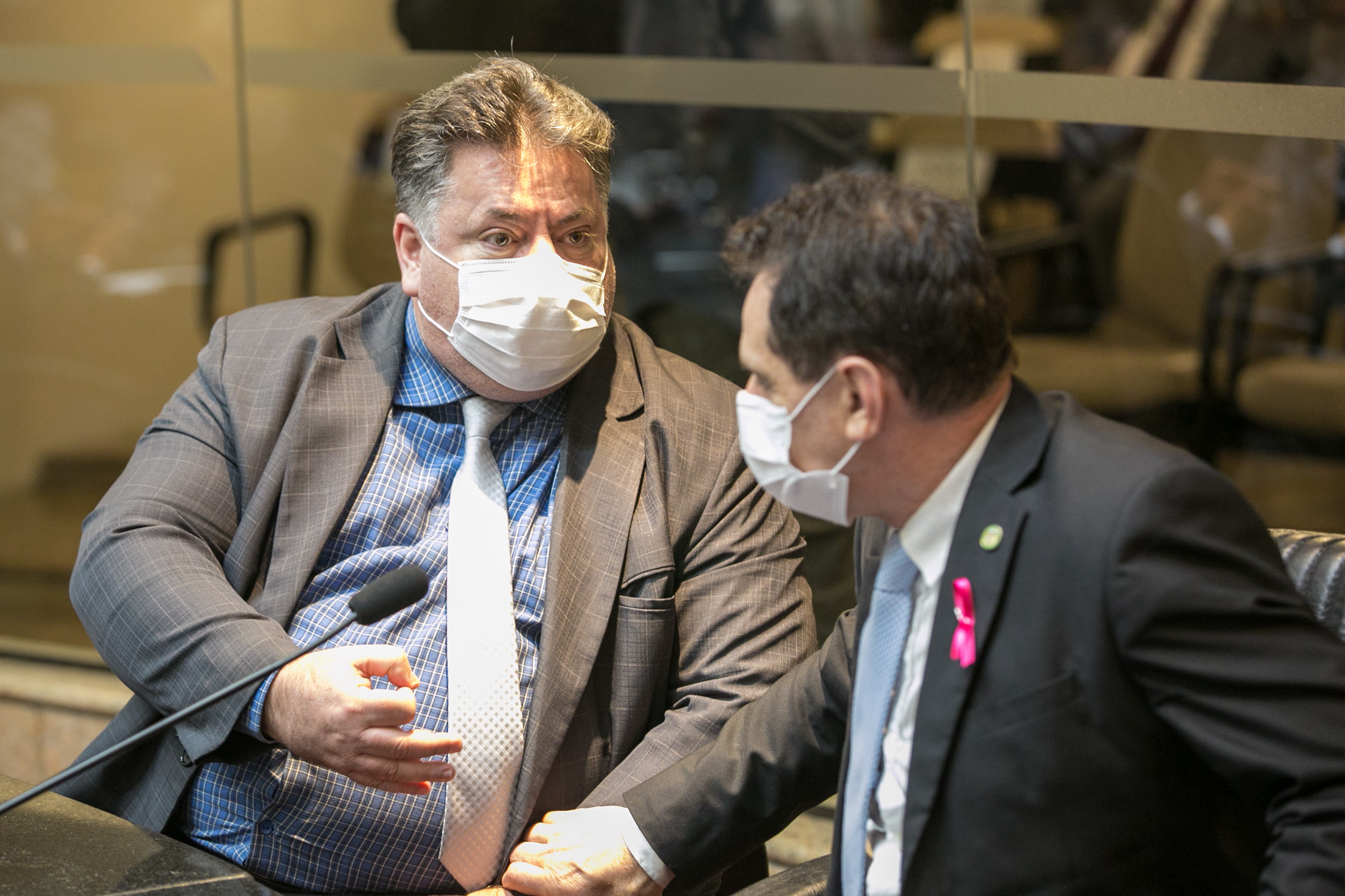Deputado Sergio Motta (Republicanos) e Deputado Coronel Mocellin (PSL)