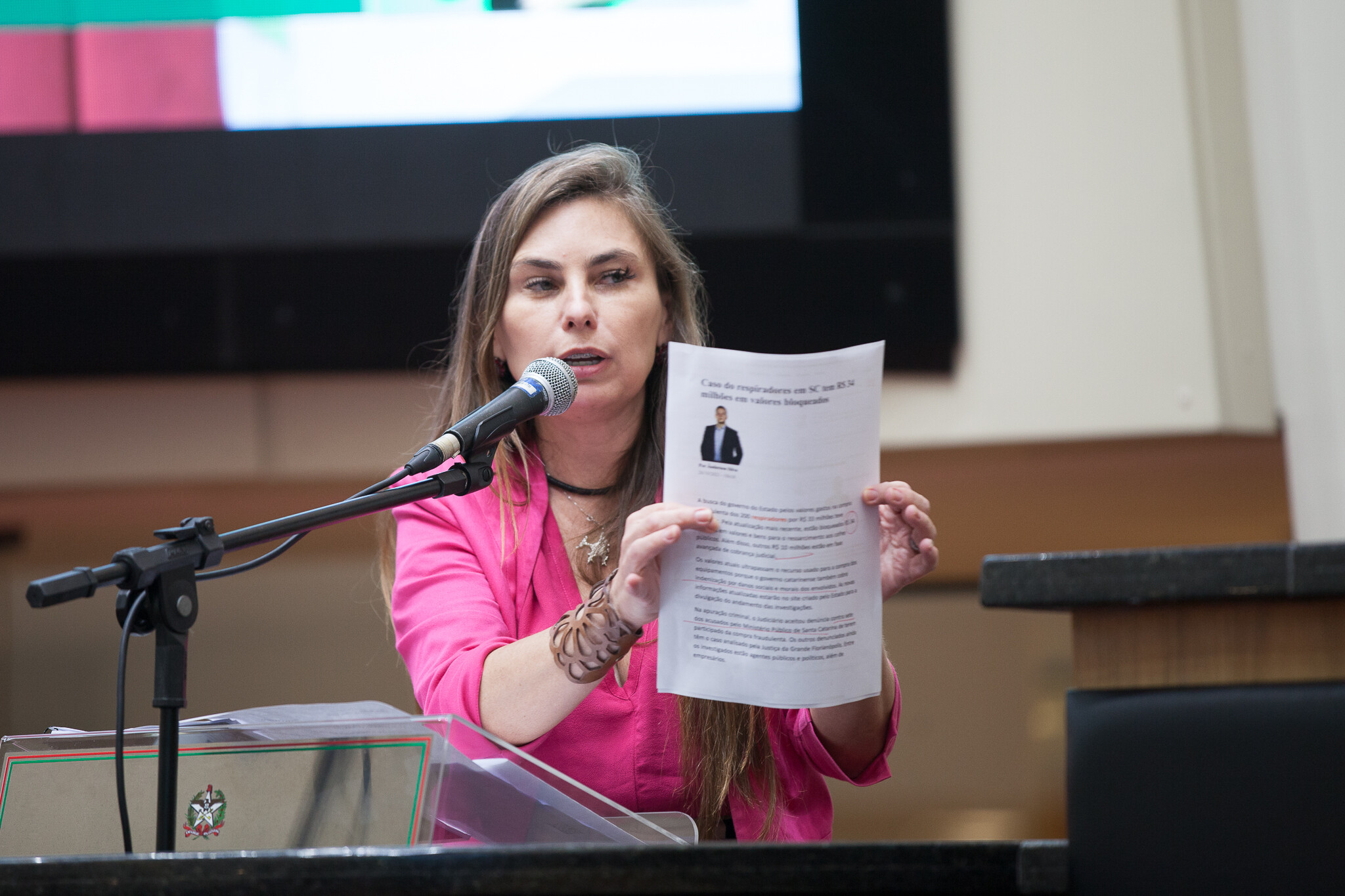 Paulinha anuncia recuperação para Santa Catarina dos R$ 33 milhões
