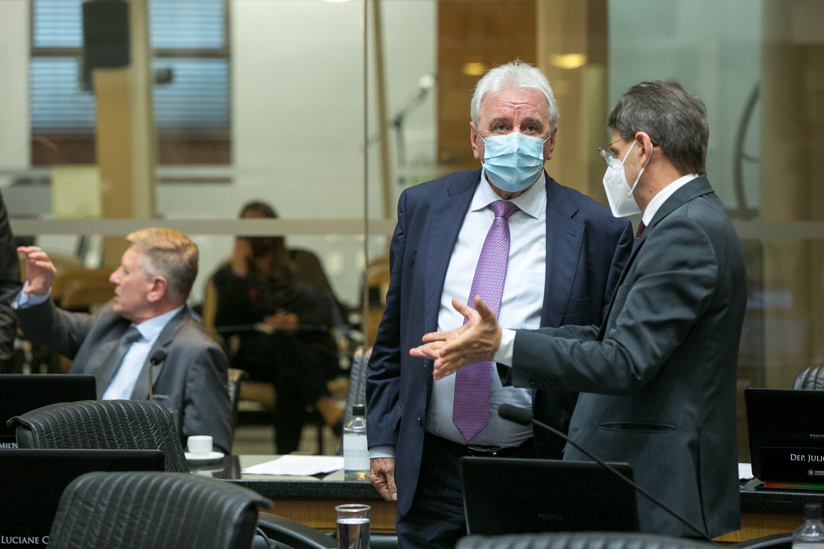 Deputado Moacir Sopelsa (MDB) e Deputado Neodi Saretta (PT)