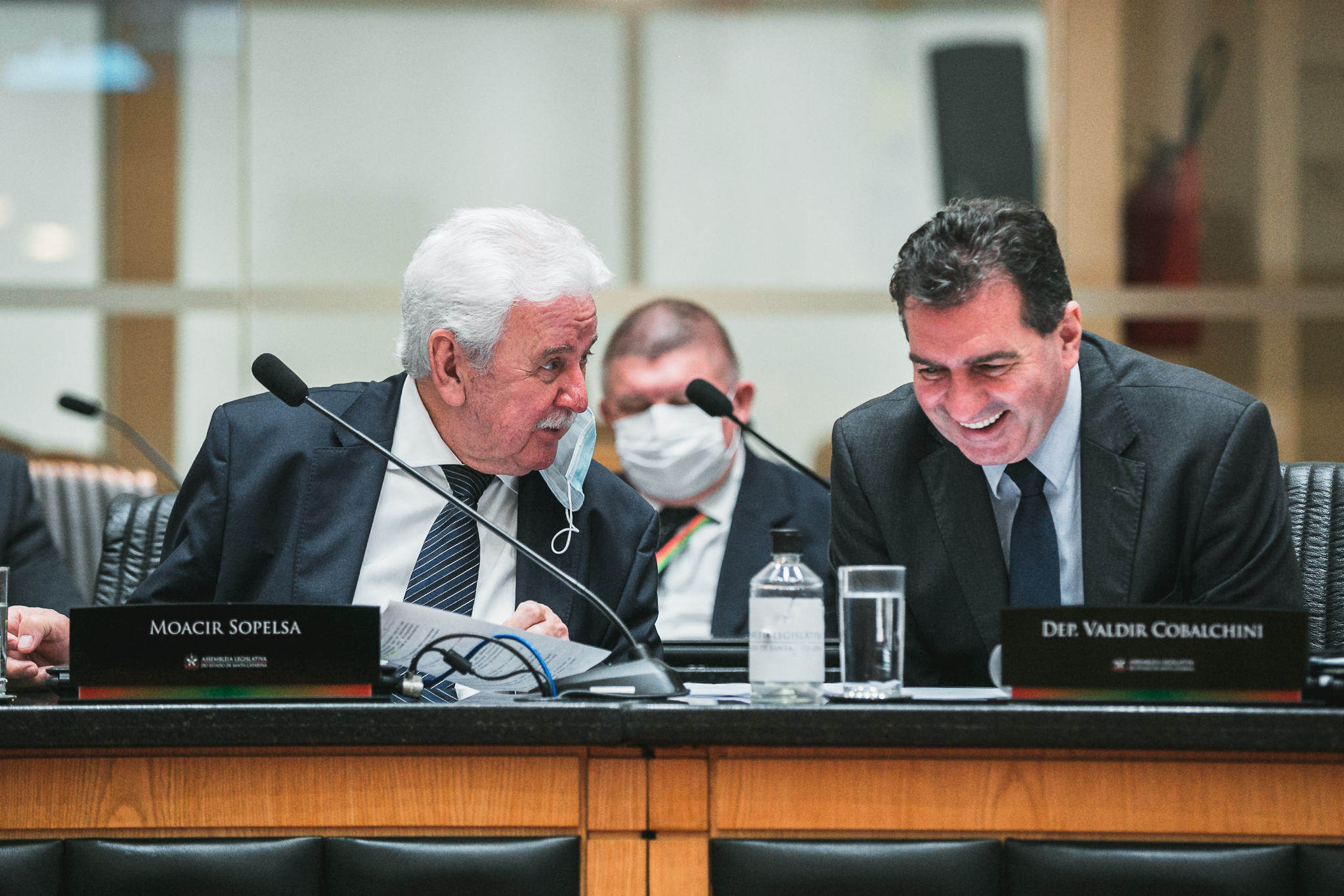 Deputado Moacir Sopelsa (MDB) - Deputado Valdir Cobalchini (MDB)