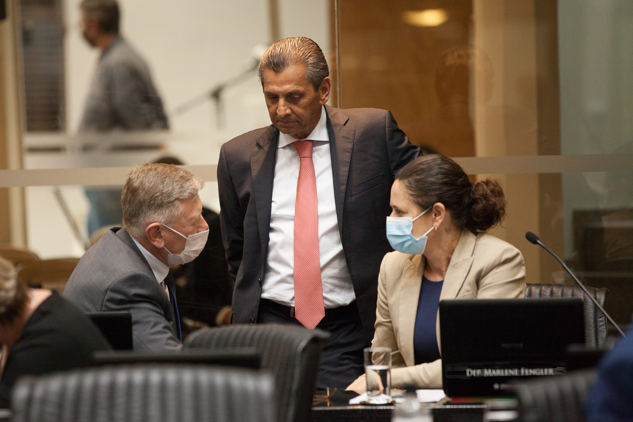 Deputado Milton Hobus (PSD), Deputado Julio Garcia (PSD) e Marlene Fengler (PSD)