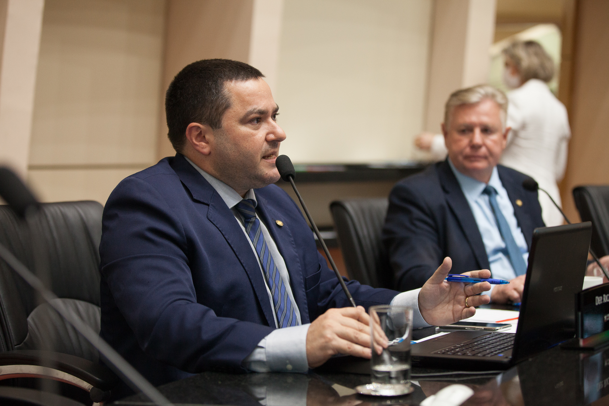 Deputado Ricardo Alba (PSL) e Presidente em Exercício, Deputado Nilso Berlanda (PL)