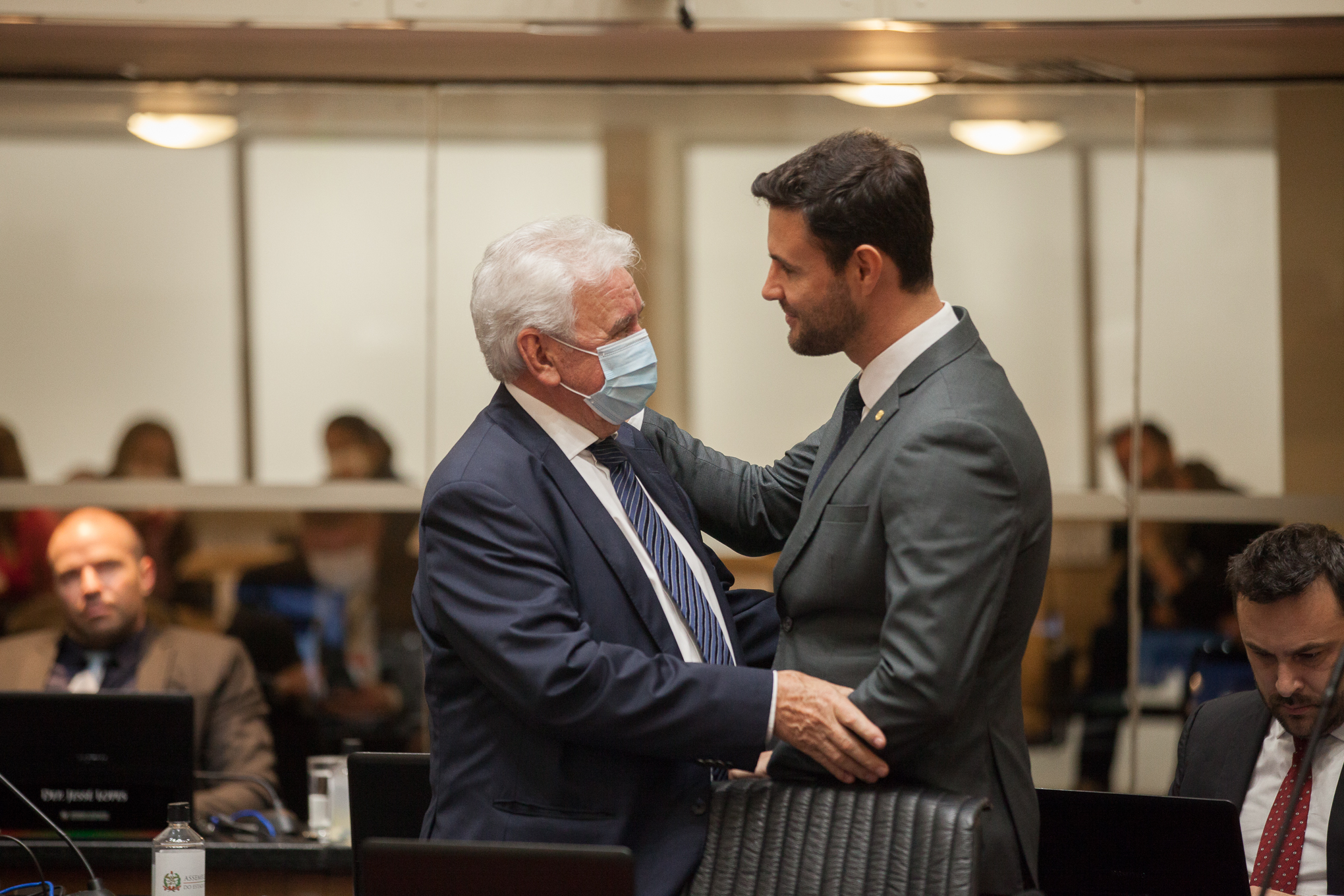 Deputado Moacir Sopelsa (MDB) e Deputado Felipe Estevão (PSL)