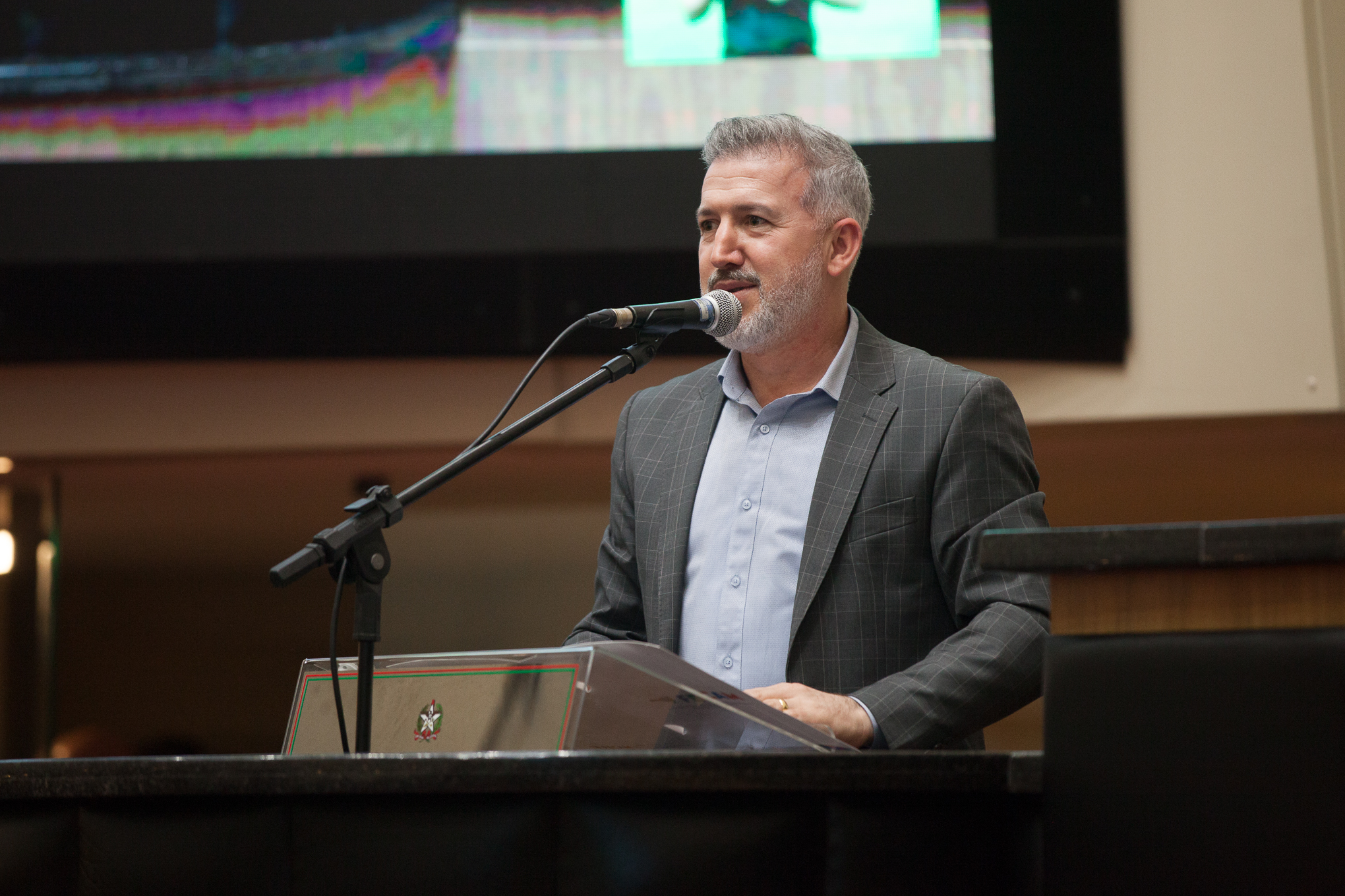 Presidente da Federação Catarinense dos Municípios (FECAM), Clenilton Pereira