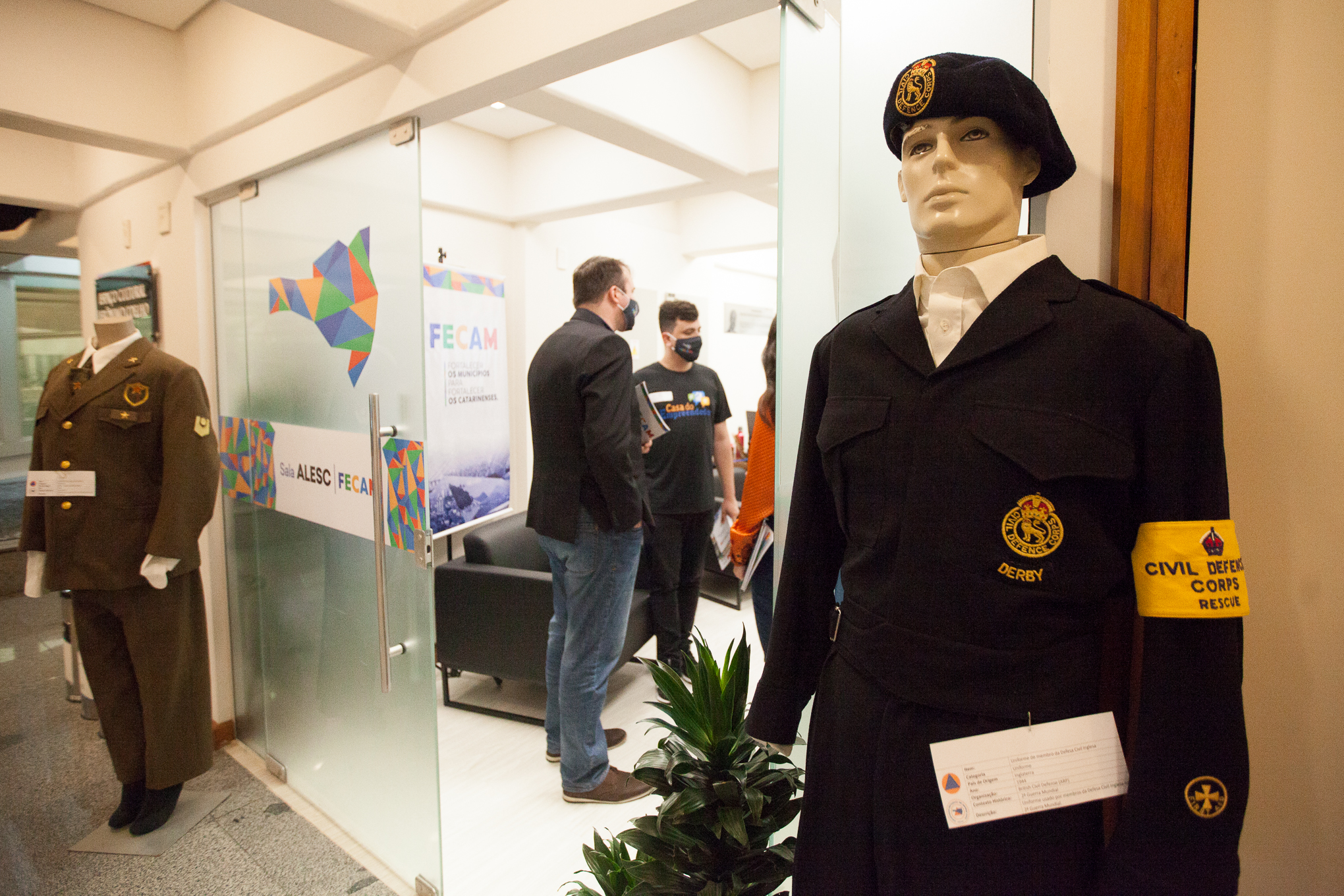 Exposição “A história da Defesa Civil” na Sala dos Prefeitos