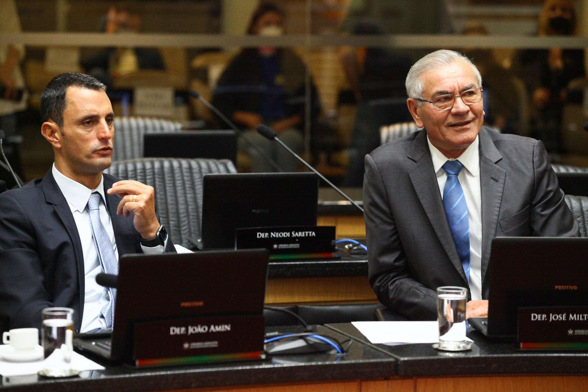 Sessão Ordinária - Deputados João Amin (PP) e Silvio Dreveck (PP)