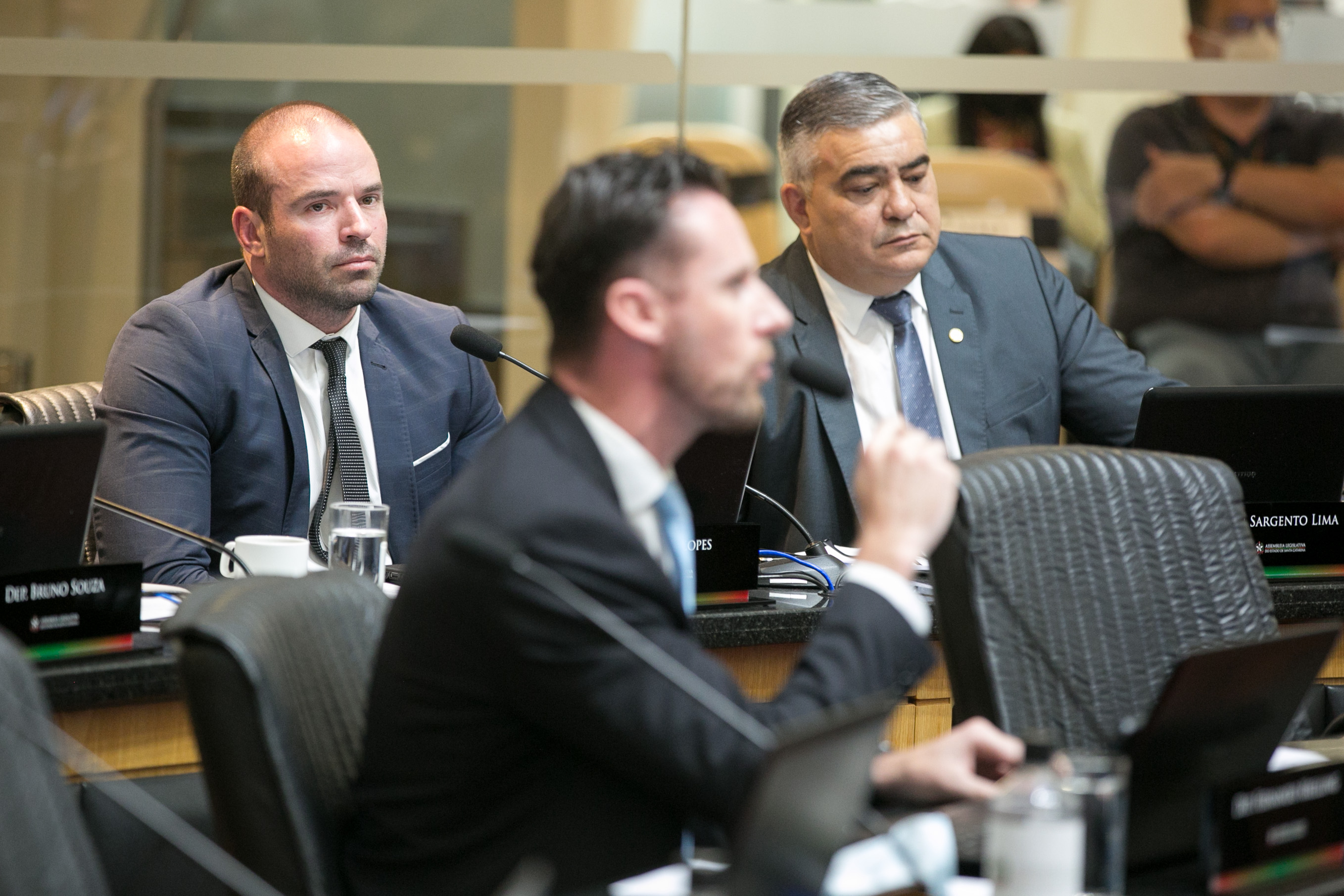 Deputado Fernando Krelling (MDB), Deputado Jessé Lopes (PSL) e Deputado Sargento Lima (PL)