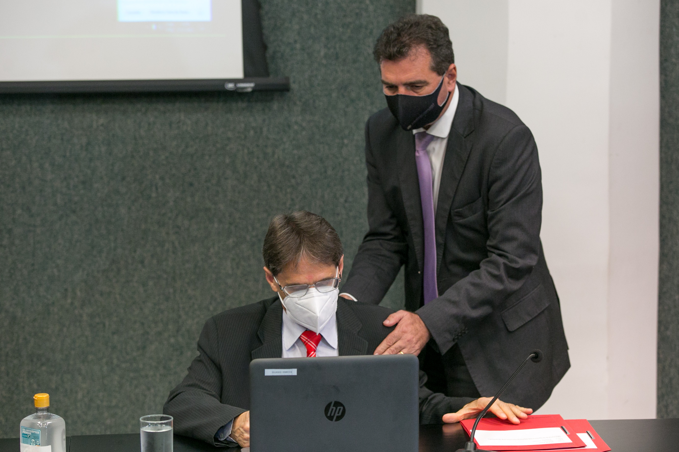 Deputado Neodi Saretta (PT)  e Deputado Valdir Cobalchini (MDB)