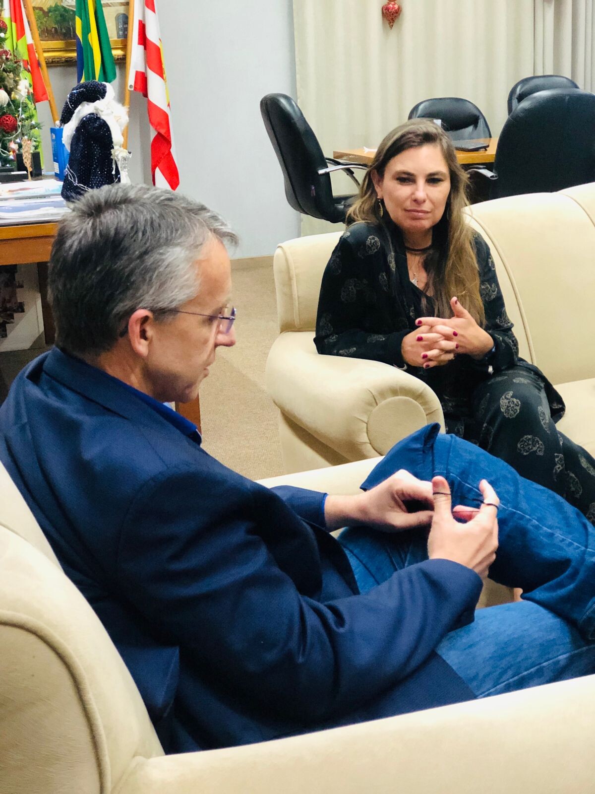 Visita ao Hospital Santa Izabel e encontro com prefeito Mário Hildebrant marcam agenda em Blumenau