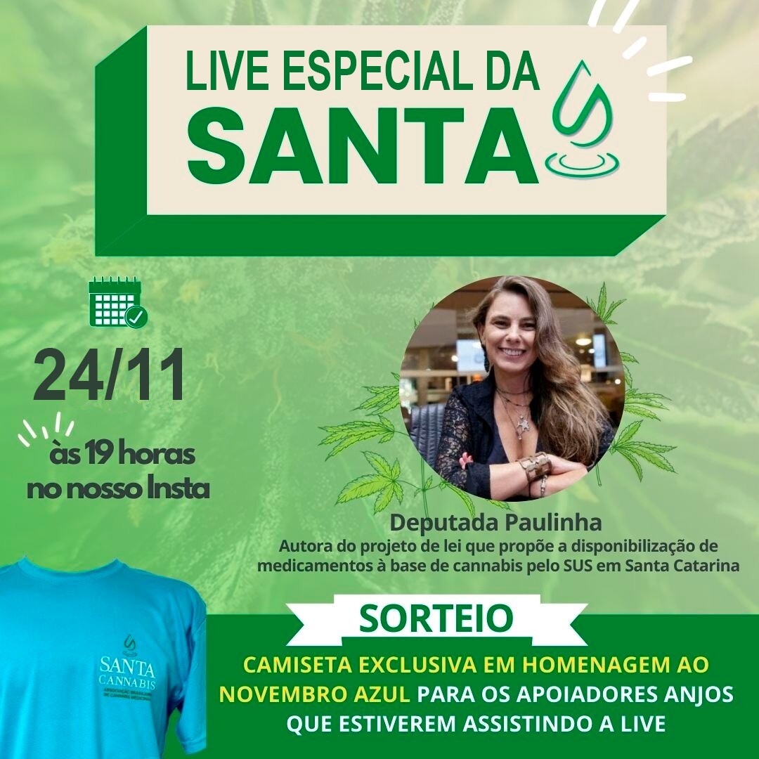 Paulinha participa da live da Associação Brasileira de Cannabis Medicinal