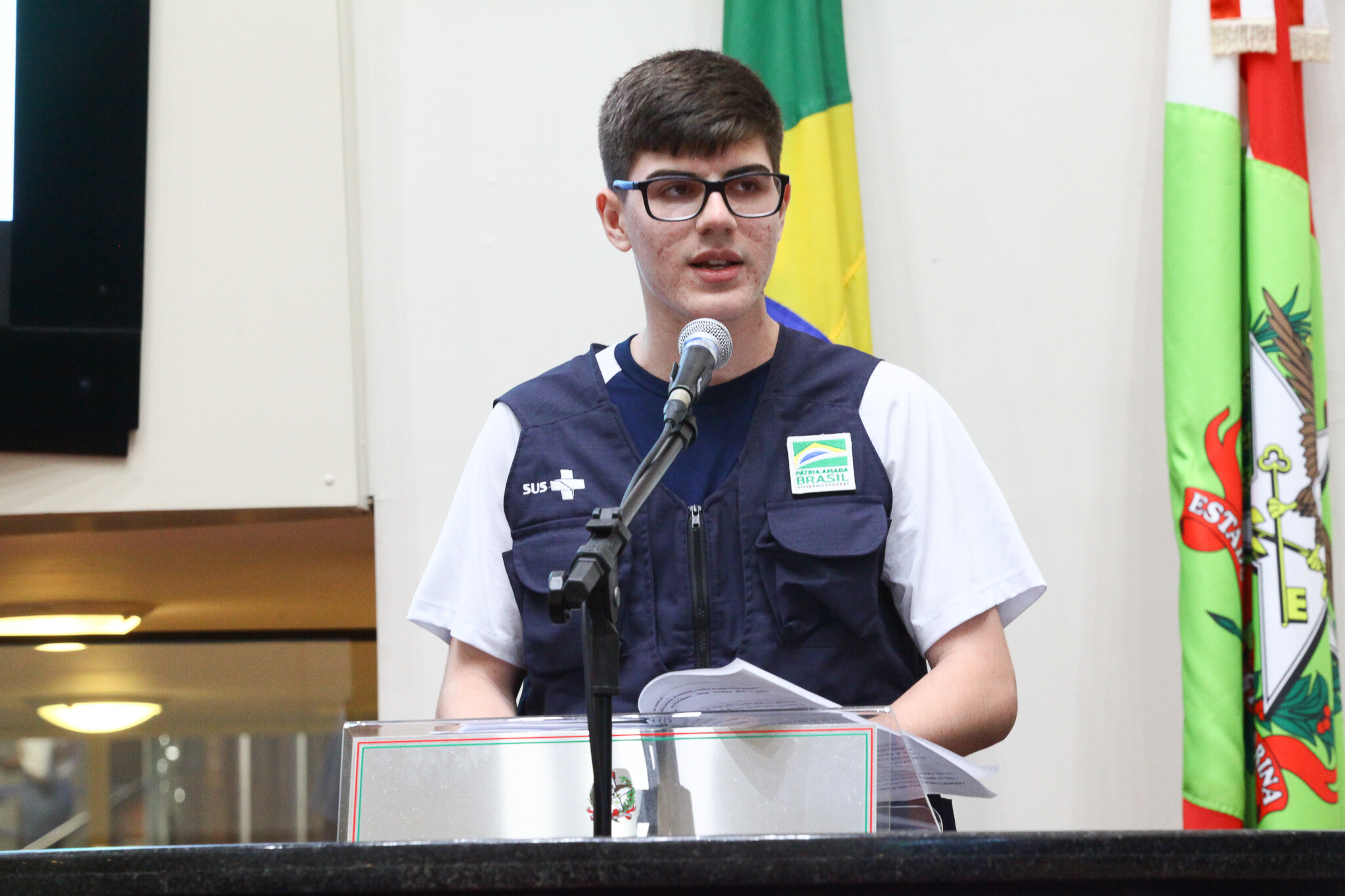 Assembleia recebe embaixador mirim do Ministério da Saúde