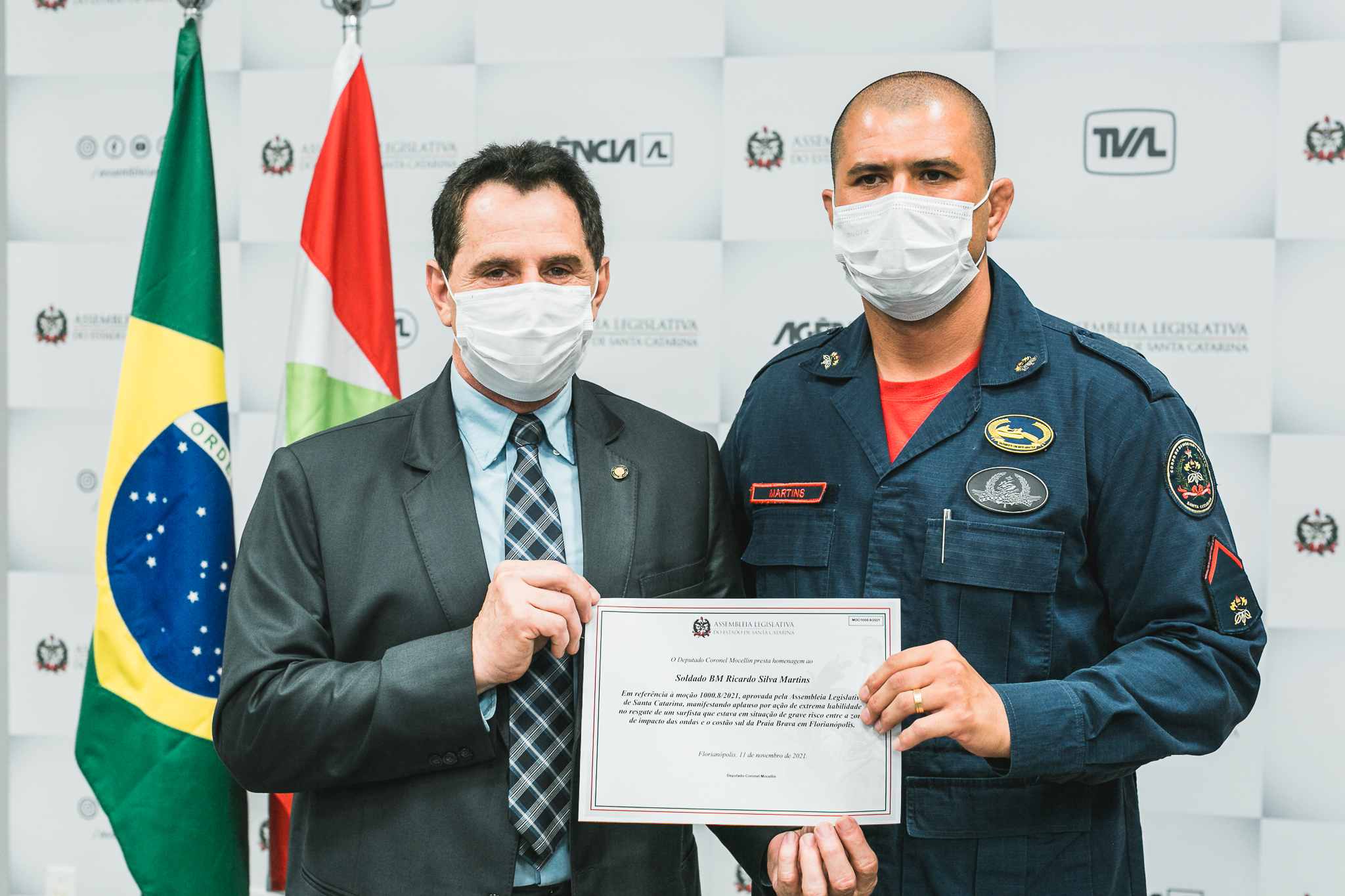 Moção de Aplausos – Dep. Cel. Mocelin – Soldado BM Ricardo Silva Martins