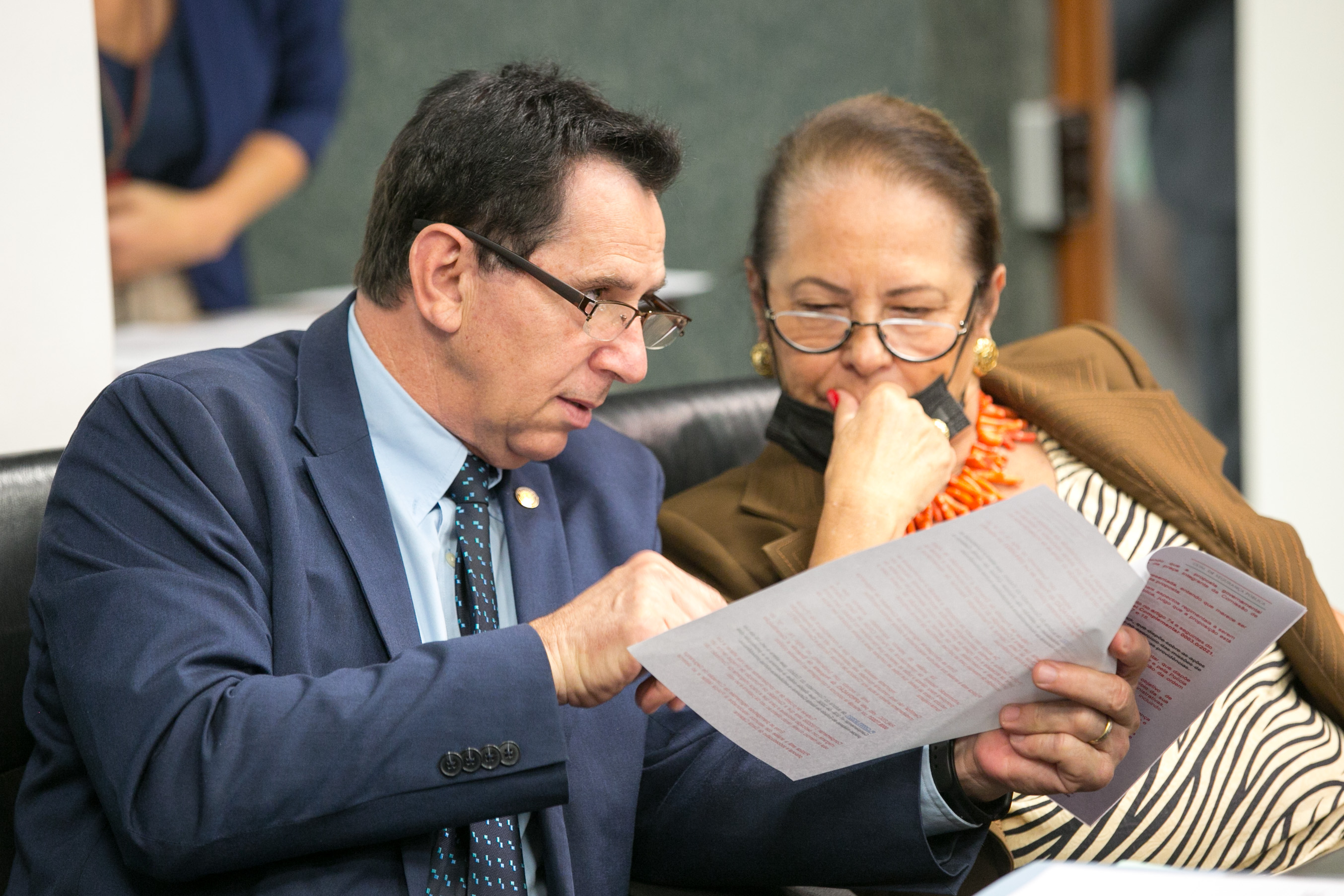 Deputado Coronel Mocellin (PSL) e Deputada Ada De Luca (MDB)