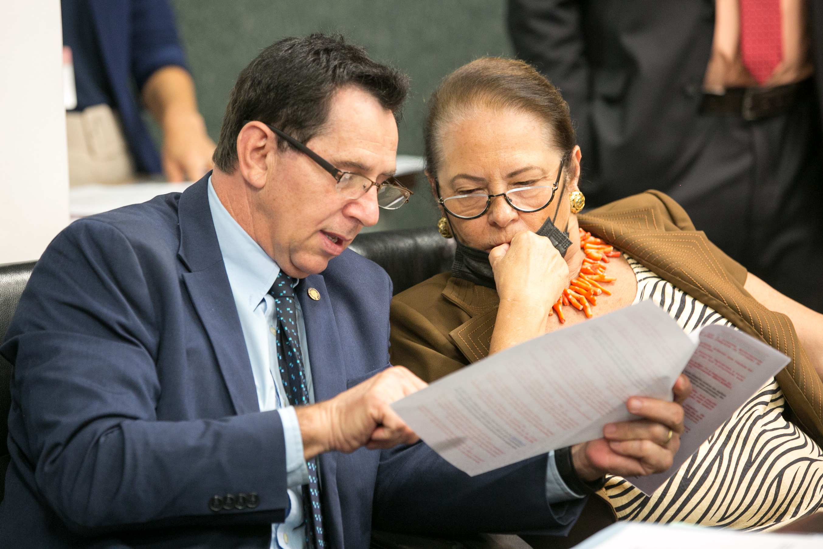 Deputado Coronel Mocellin (PSL) e Deputada Ada De Luca (MDB)