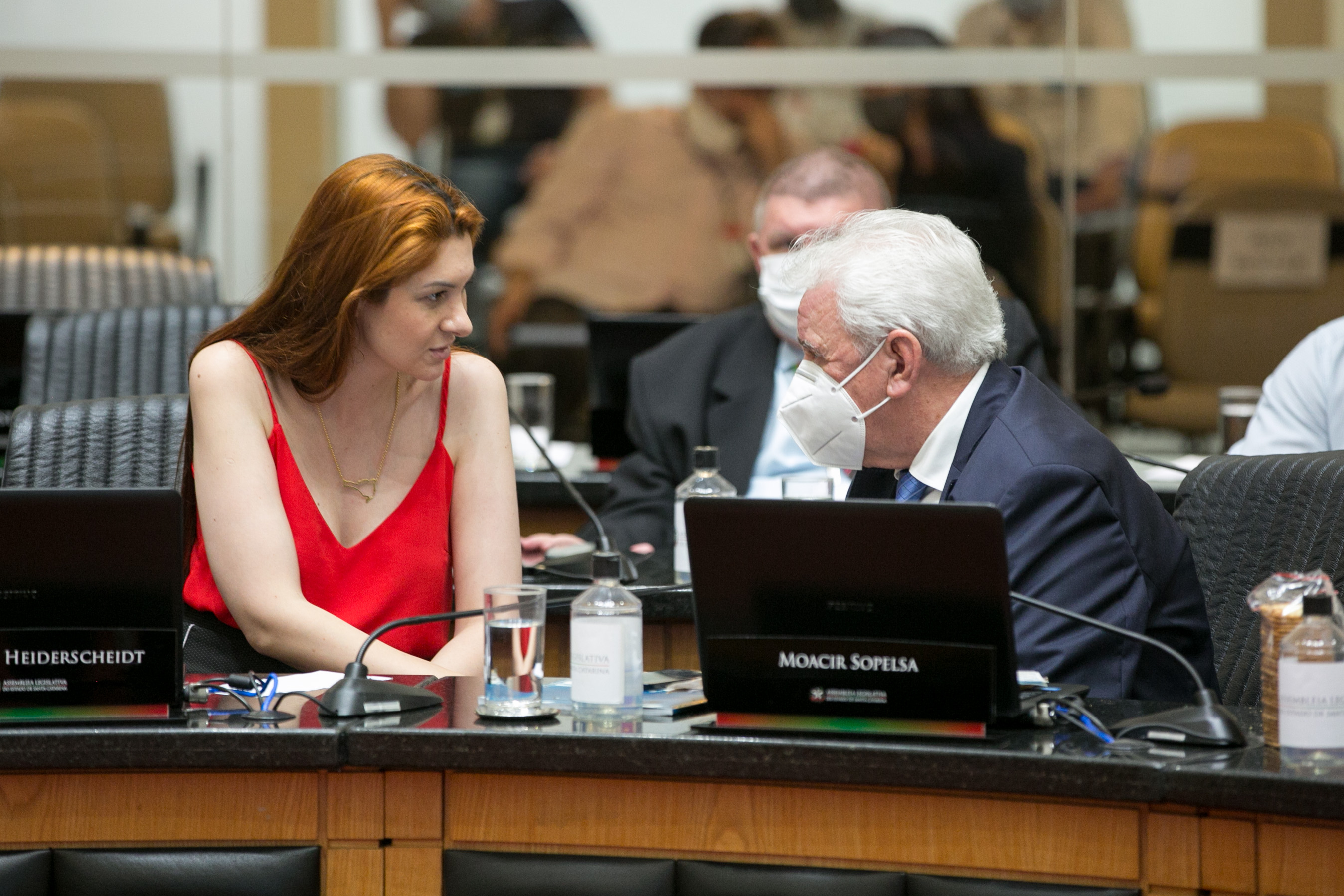 Deputada Ana Campagnolo (PSL) e Deputado Moacir Sopelsa (MDB)