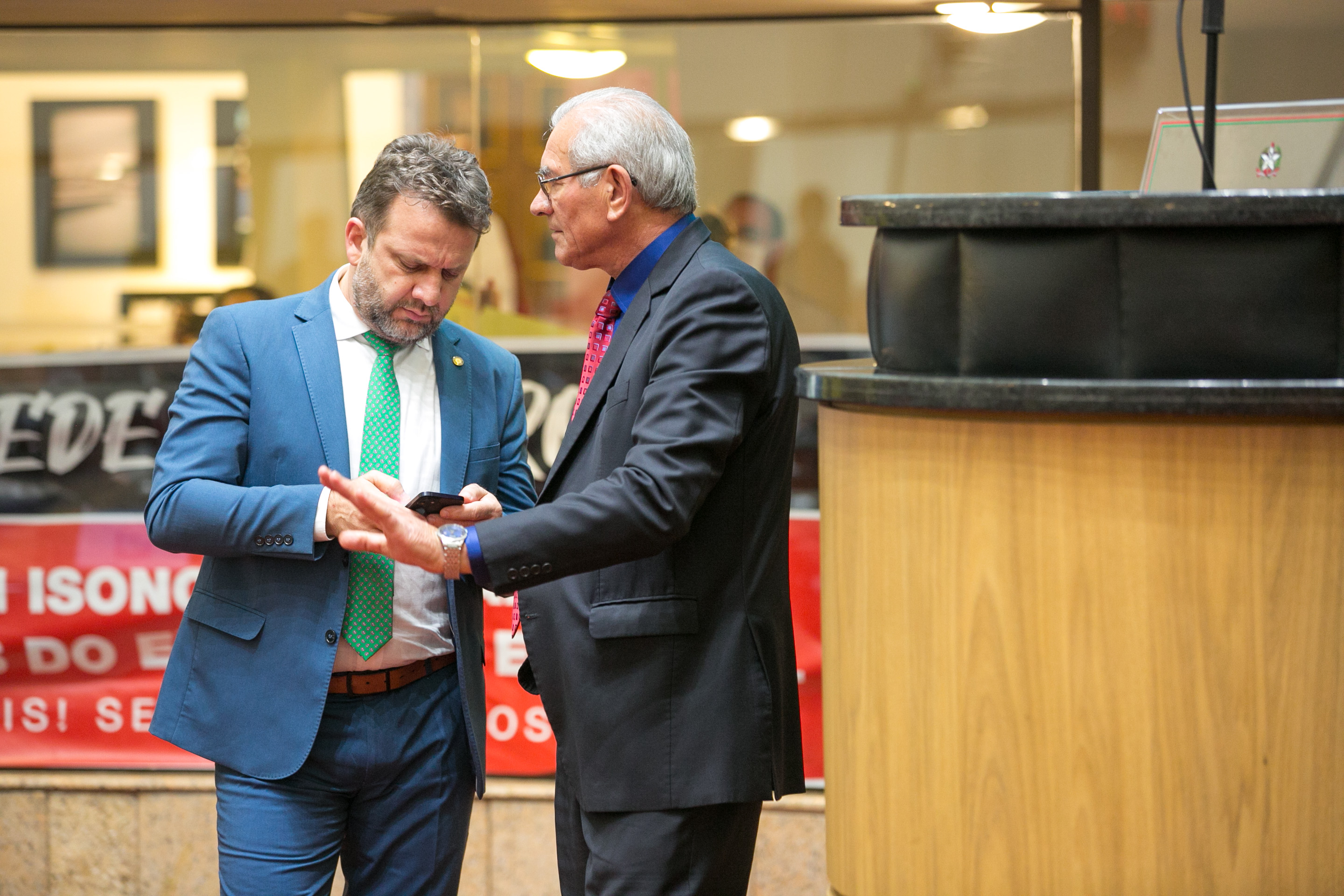 Deputado Jerry Comper (MDB) e Deputado Silvio Dreveck (PP)