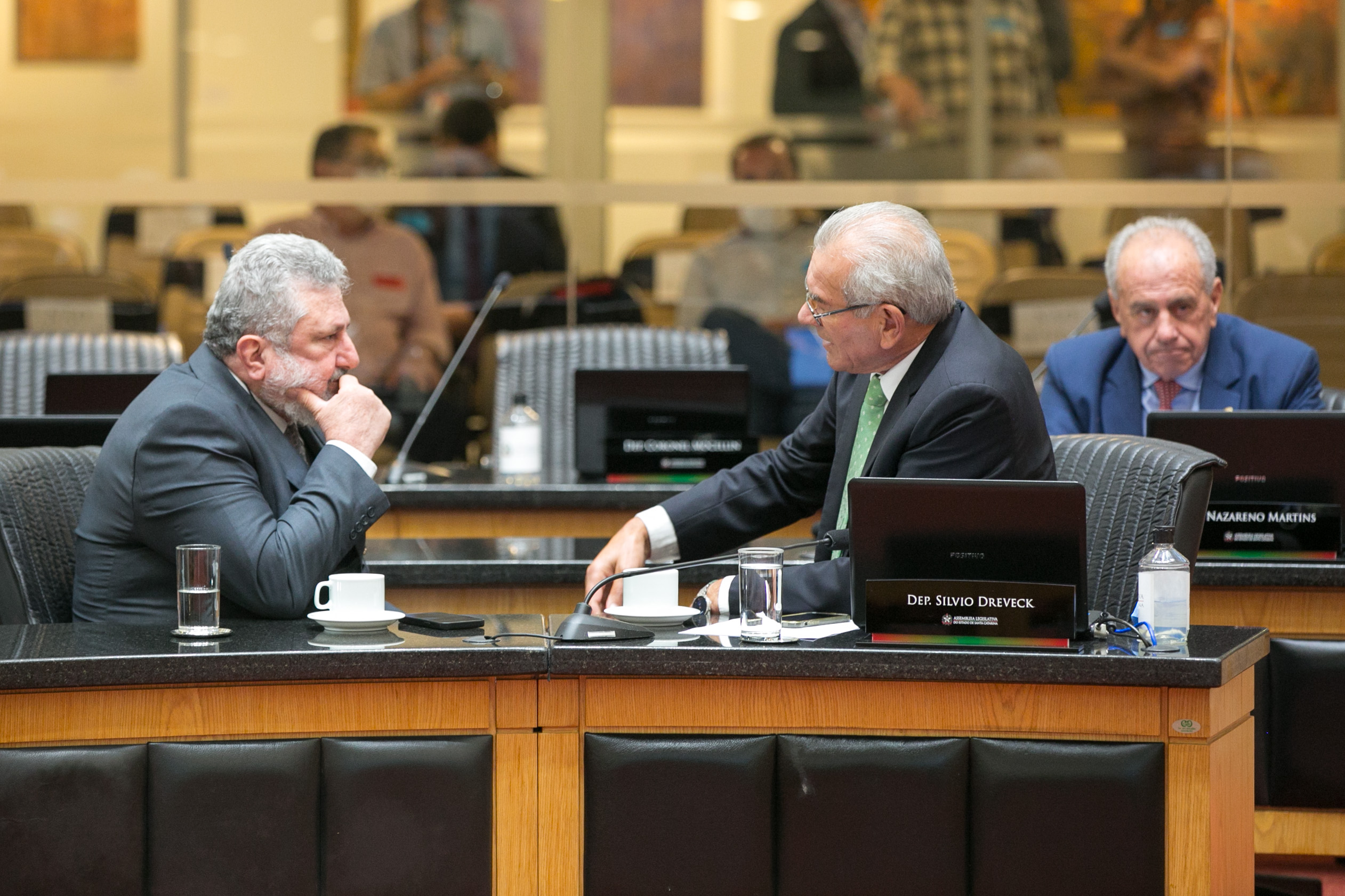 Deputado Padre Pedro Baldissera (PT) e Deputado Silvio Dreveck (PP)