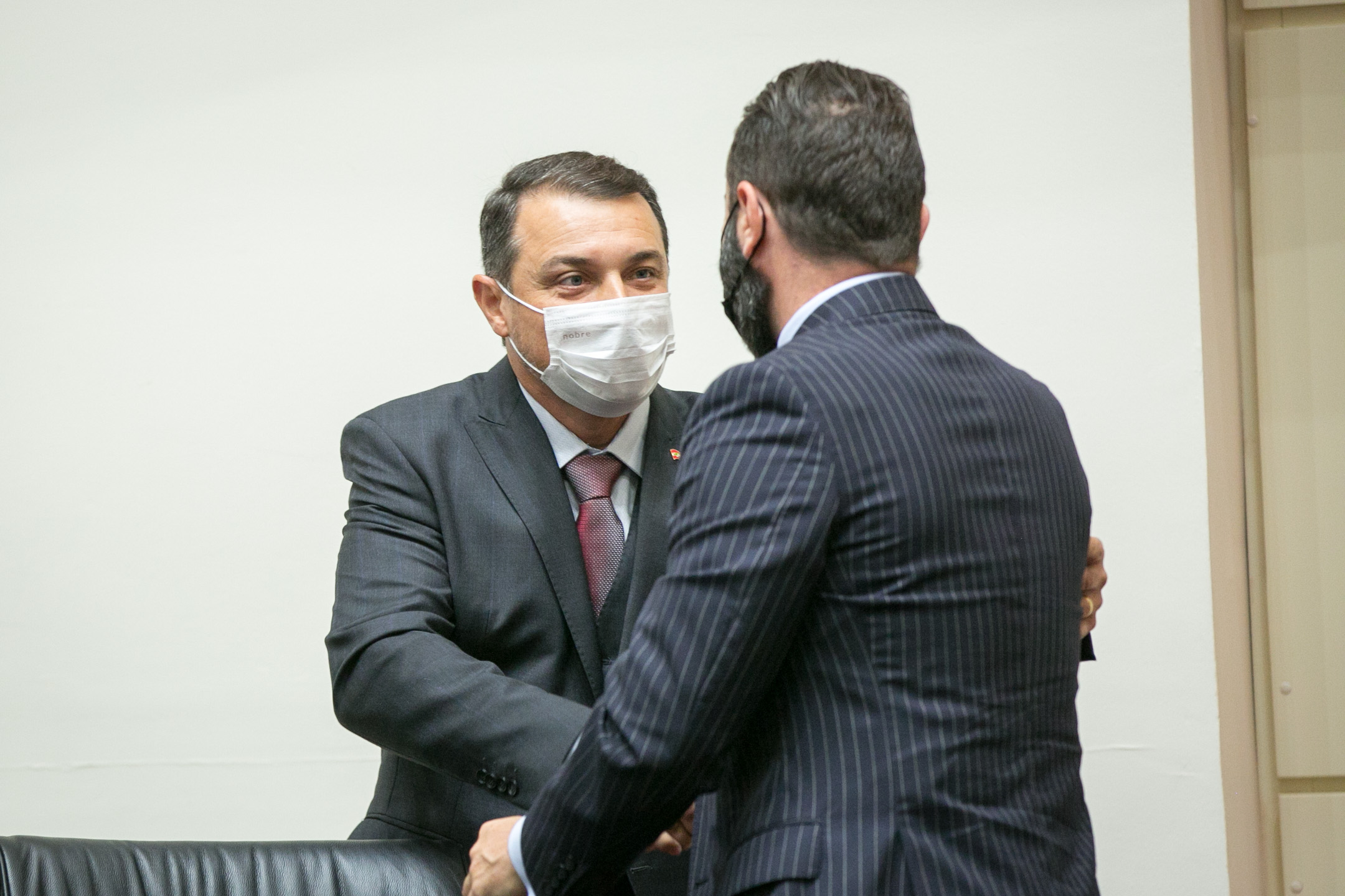 Governador Carlos Moisés e Procurador-Geral de Justiça do MPSC, Fernando da Silva Comin