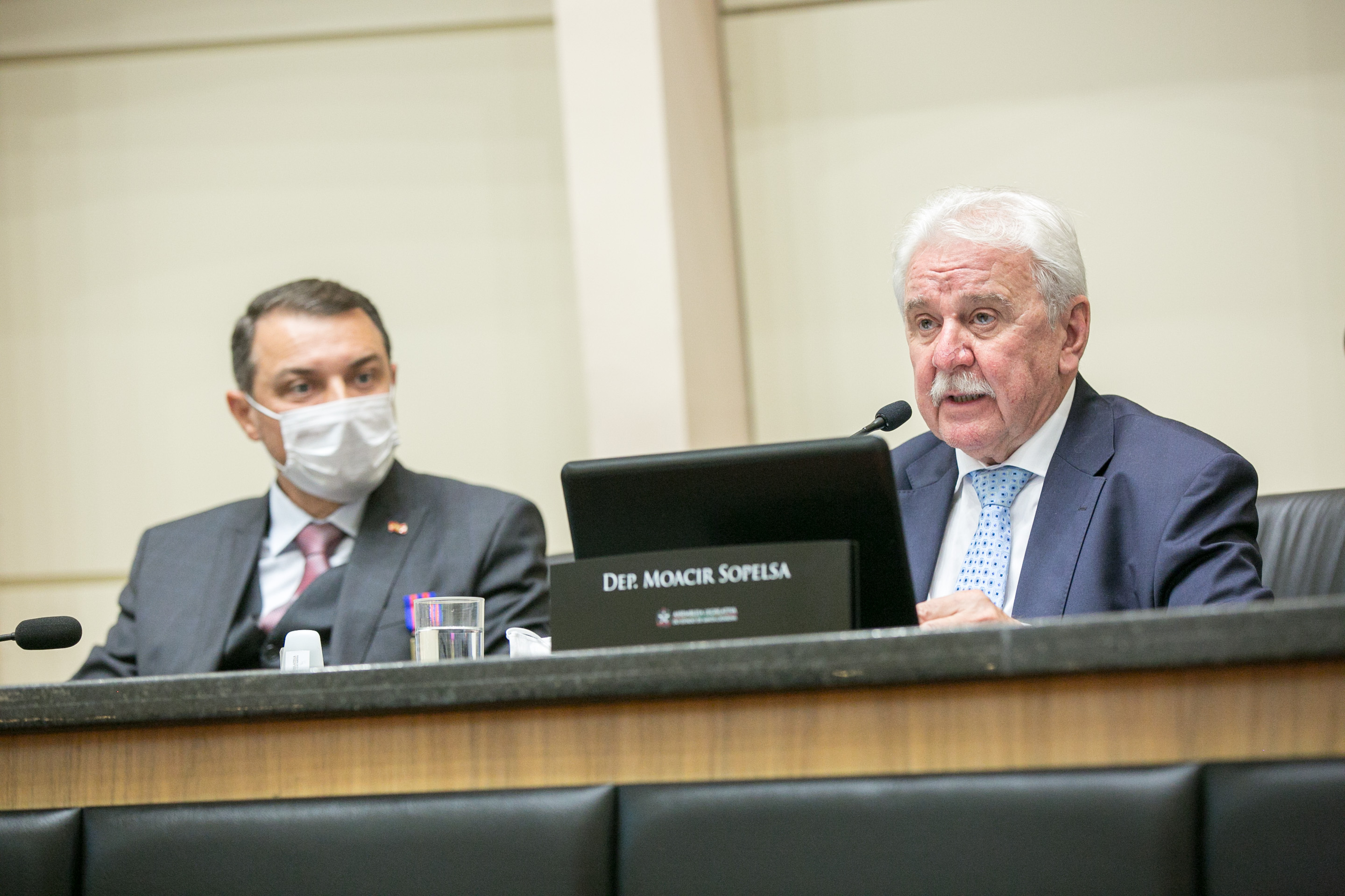 Governador Carlos Moisés e Deputado Moacir Sopelsa (MDB)