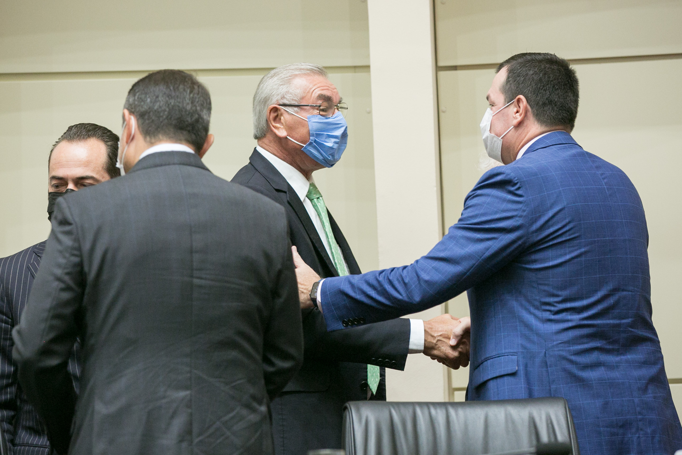 Deputado Silvio Dreveck (PP) e presidente do TCE/SC, Adircélio de Moraes Ferreira Júnior