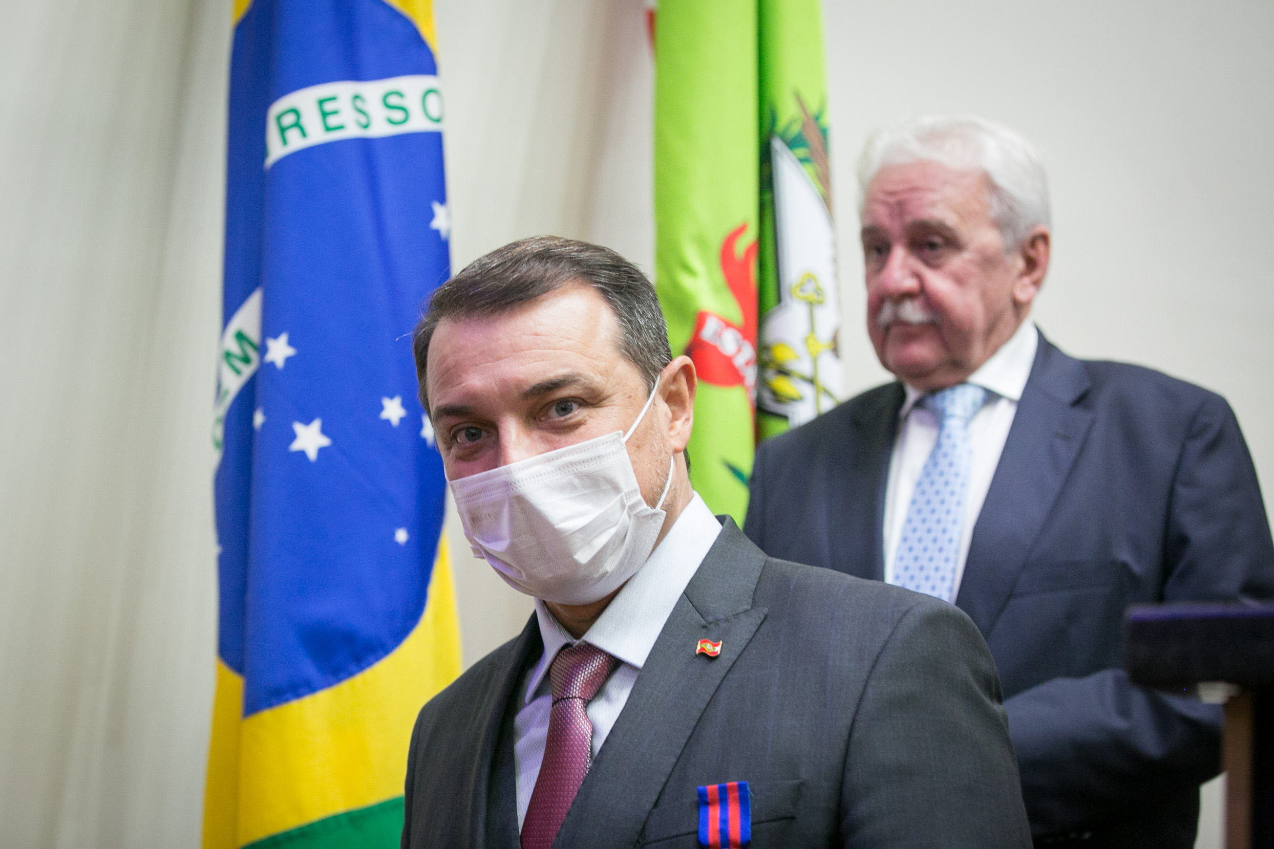 Governador Carlos Moisés e Deputado Moacir Sopelsa (MDB)