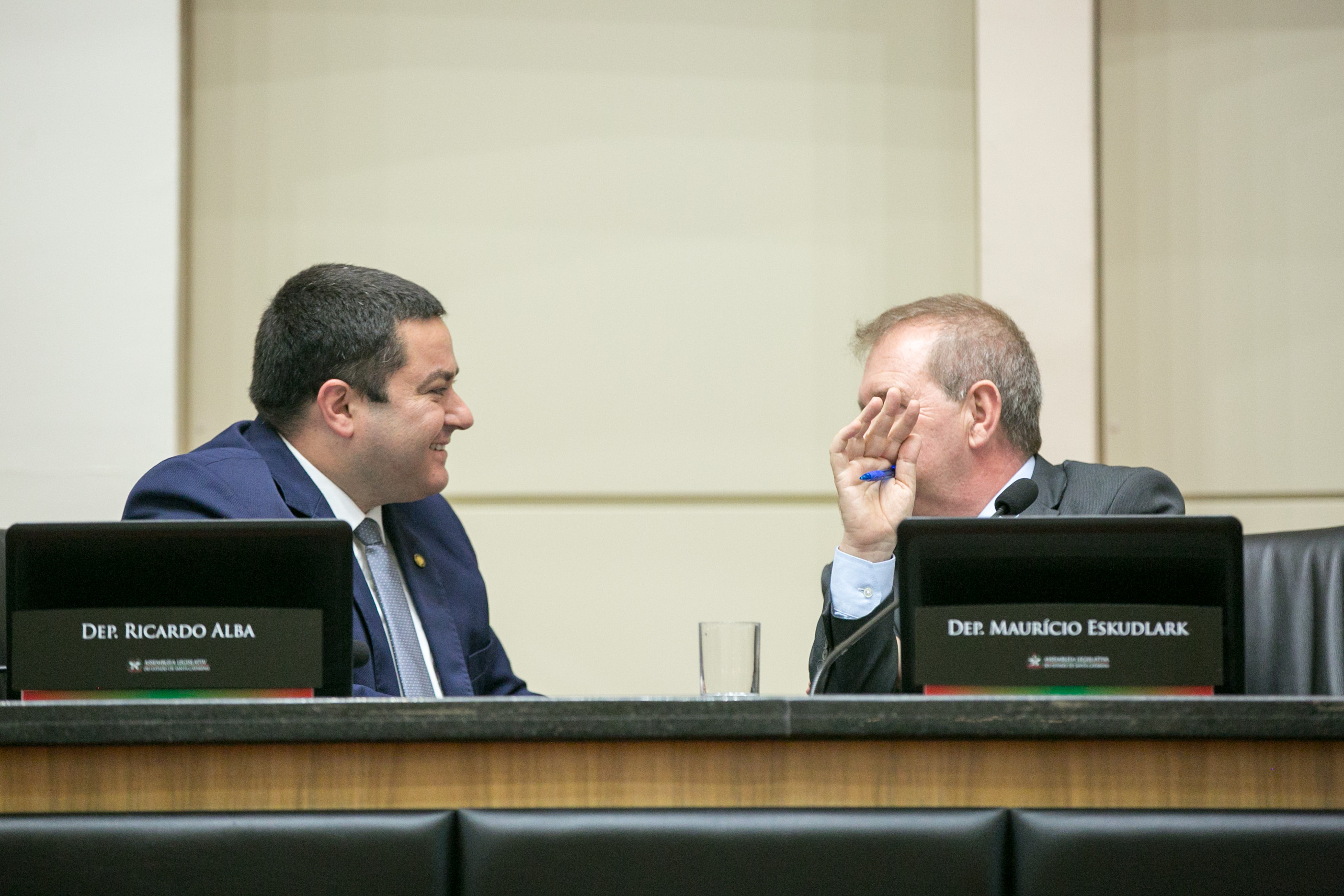 Deputado Ricardo Alba (PSL) e Deputado Maurício Eskudlark (PL)