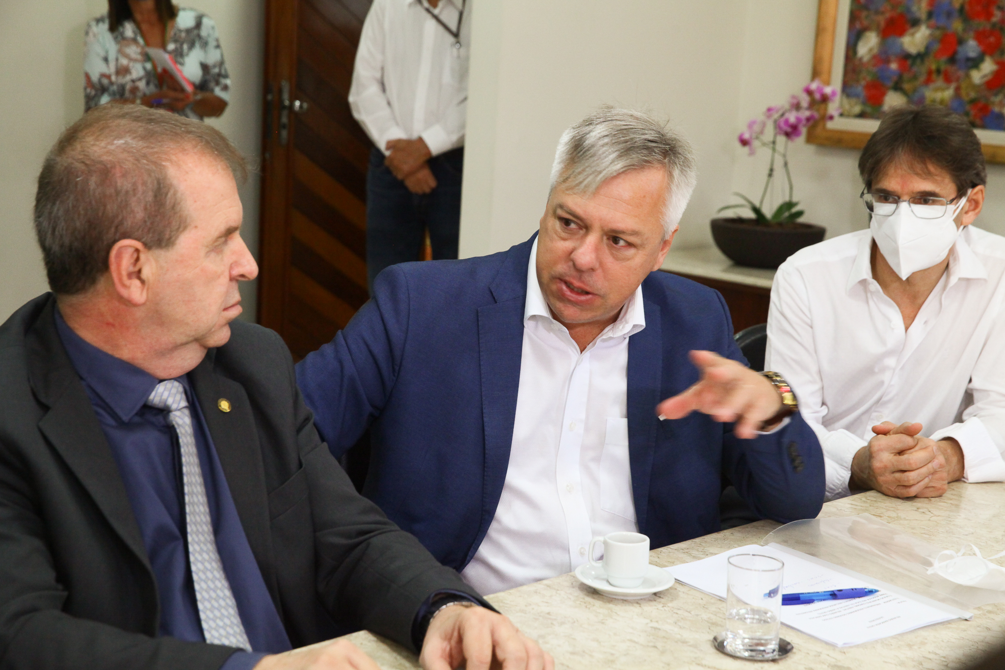 Reunião da Bancada do Oeste - Deputado Maurício Eskudlark (PL) e  Deputado Fabiano da Luz (PT)